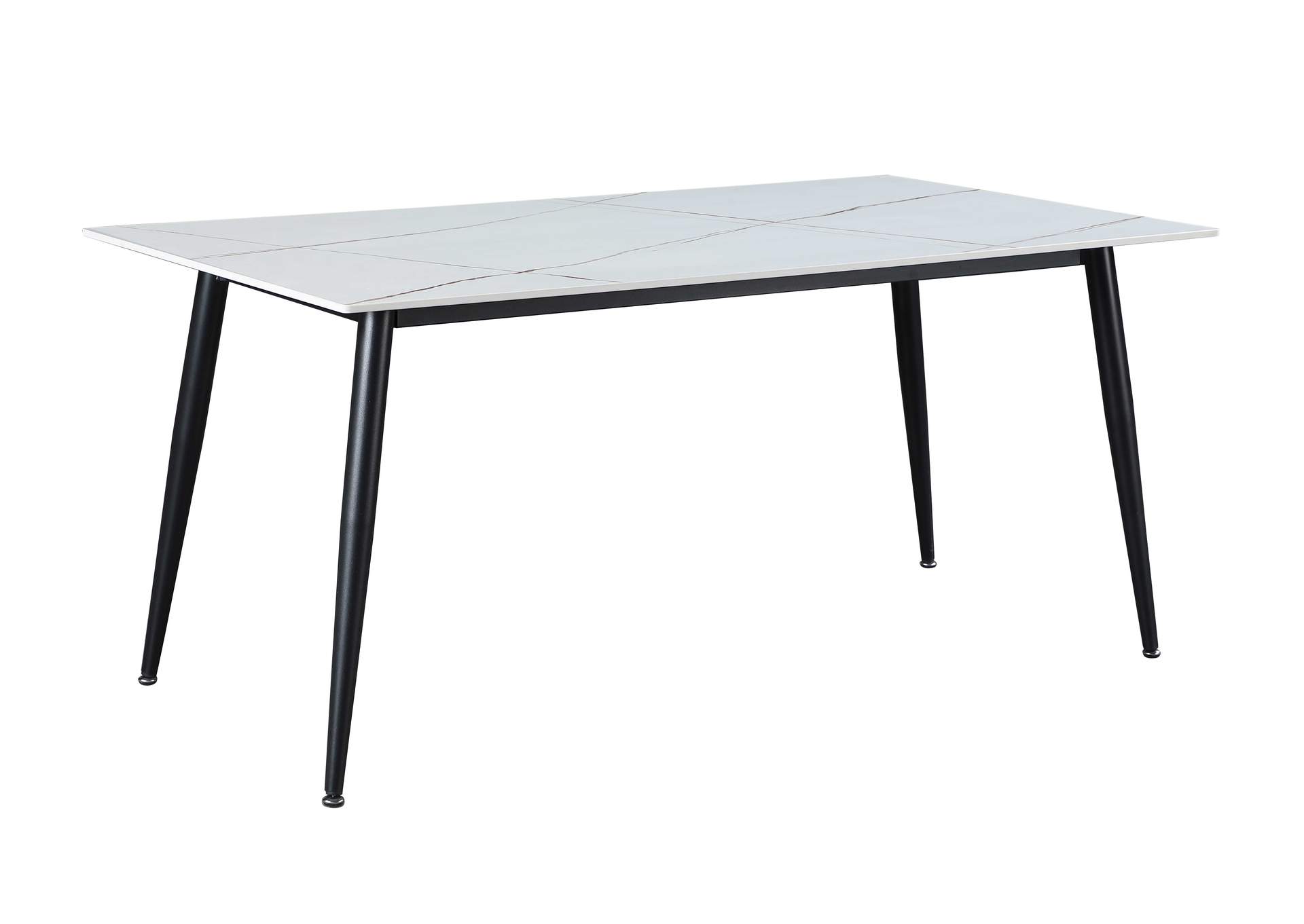 Contemporary Dining Set With Ceramic Top & 4 Chairs image 3