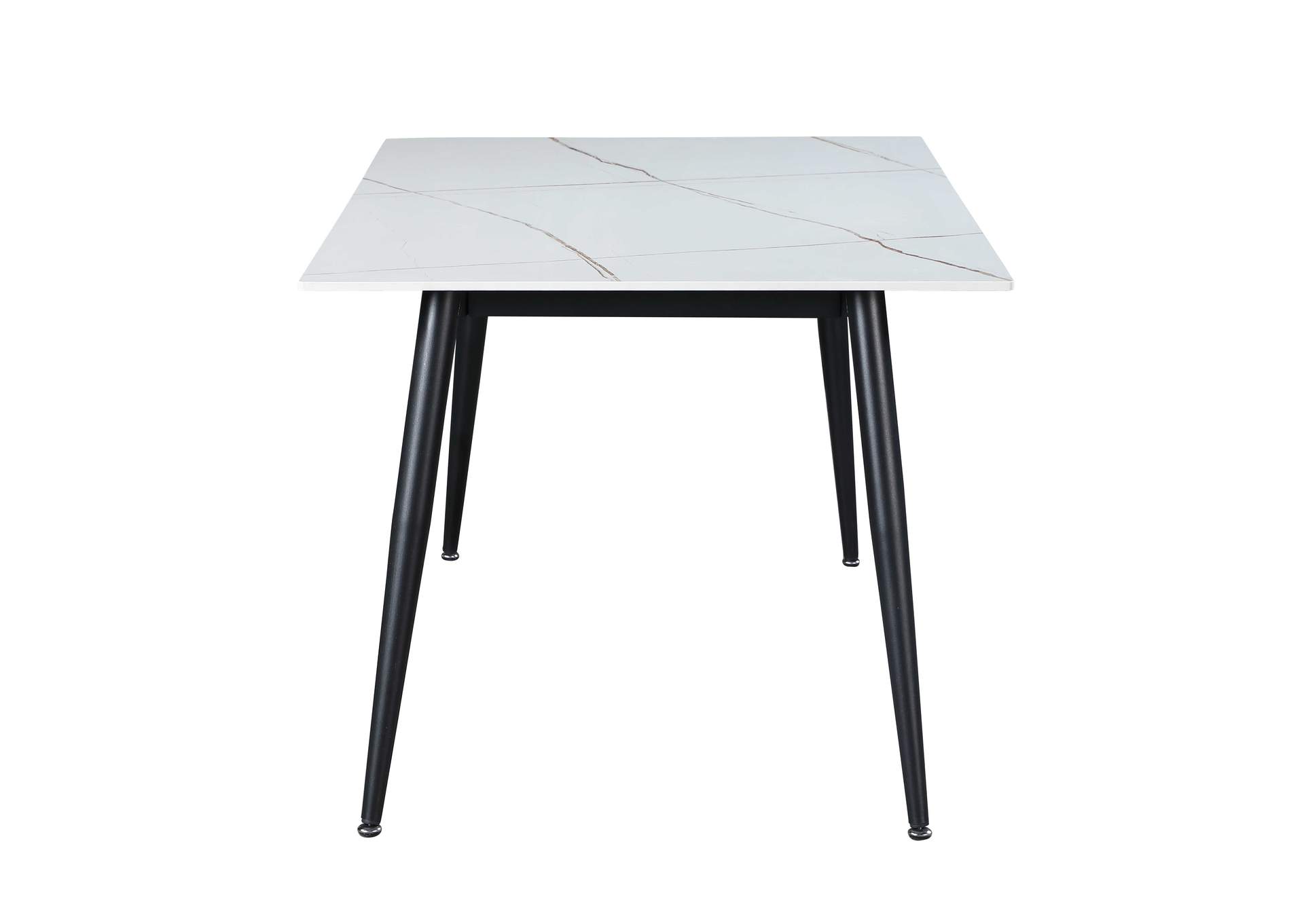 Contemporary Dining Set With Ceramic Top & 4 Chairs image 6