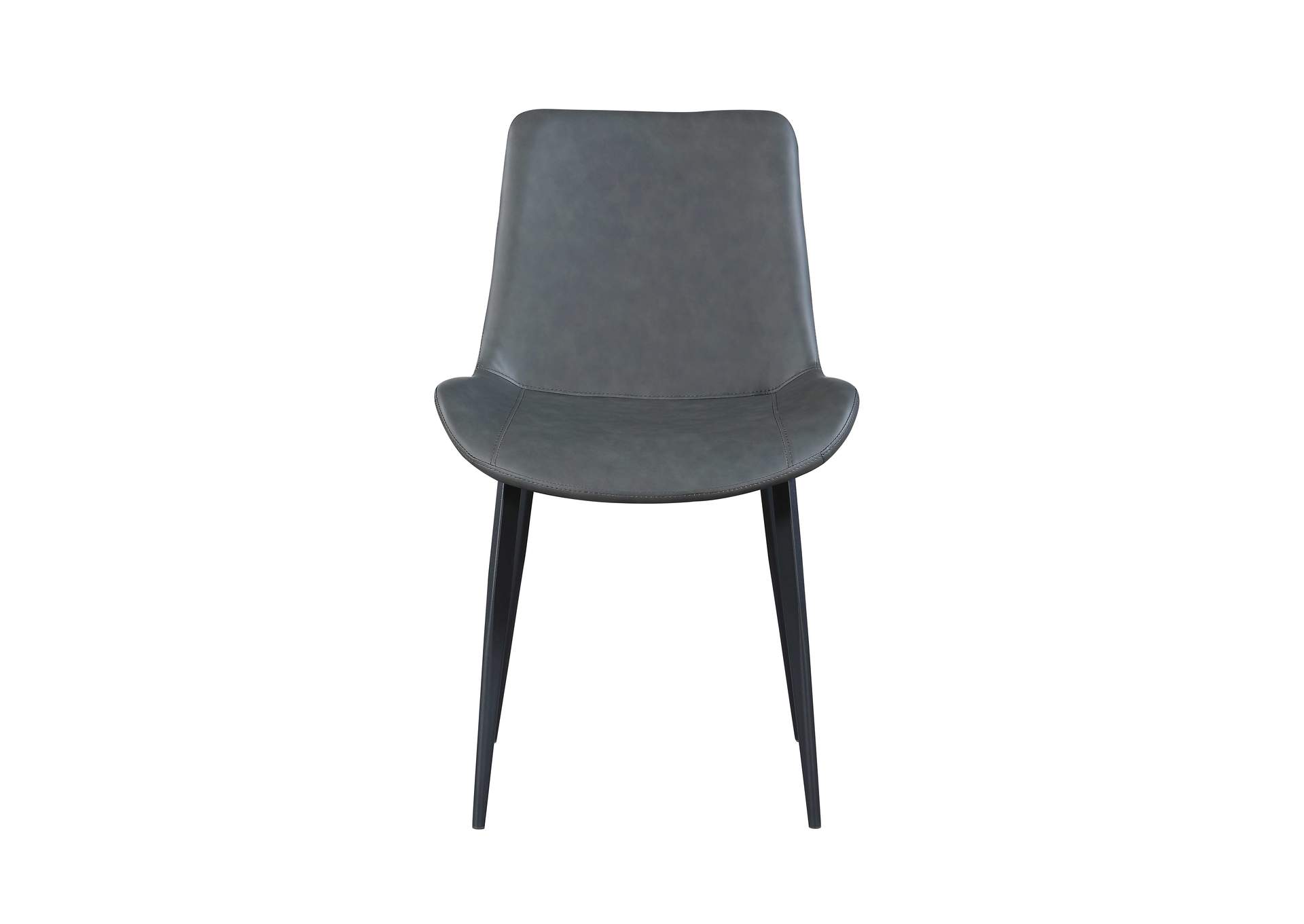 Contemporary Curved Side Chair With Steel Legs image 4