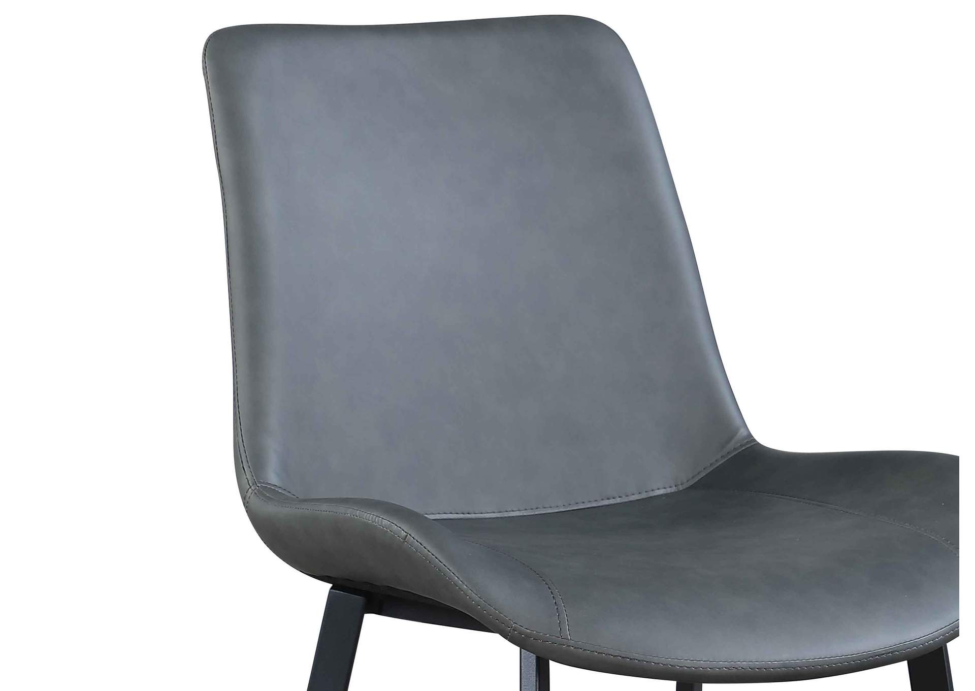 Contemporary Curved Side Chair With Steel Legs image 6