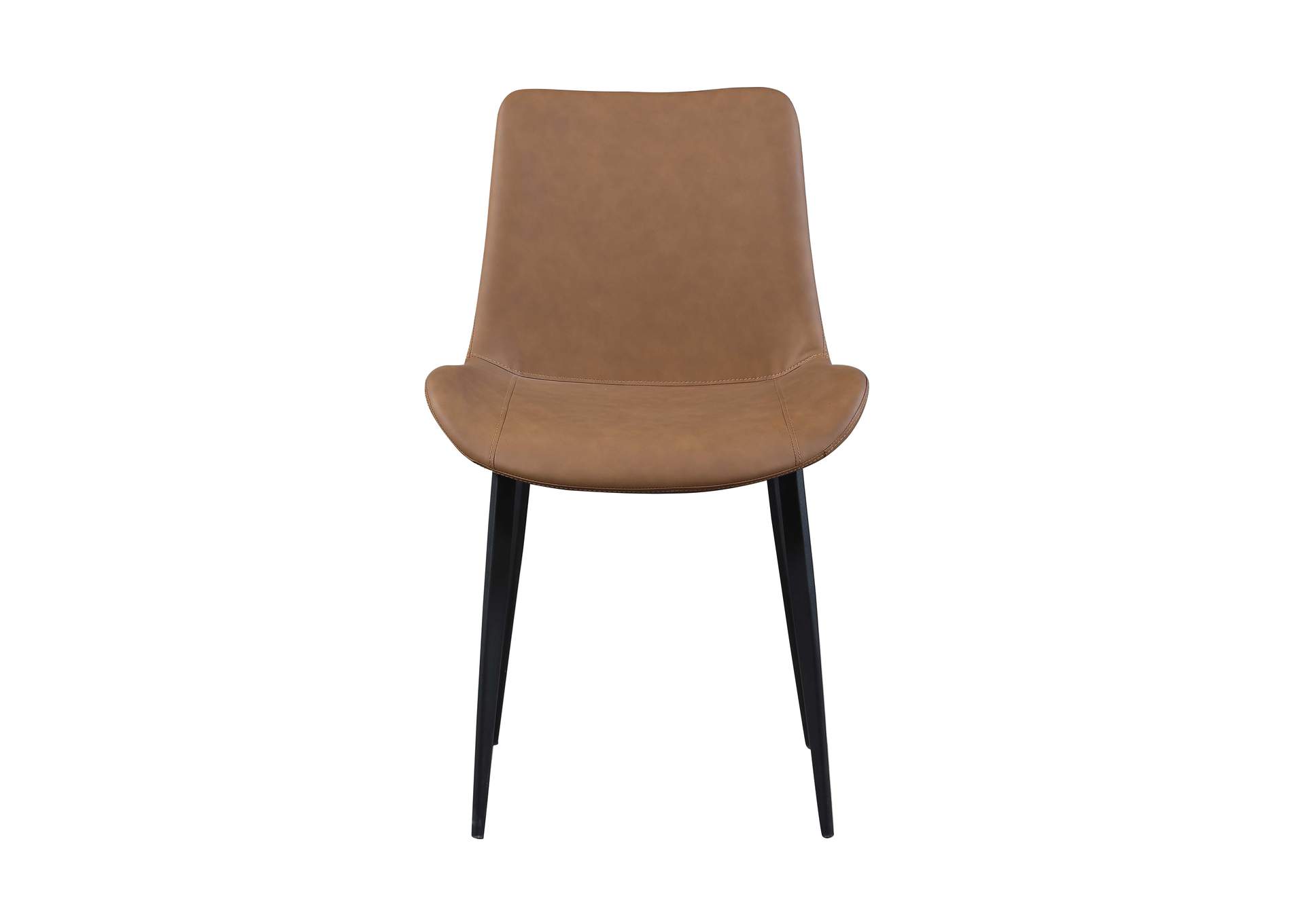 Contemporary Curved Side Chair With Steel Legs image 4