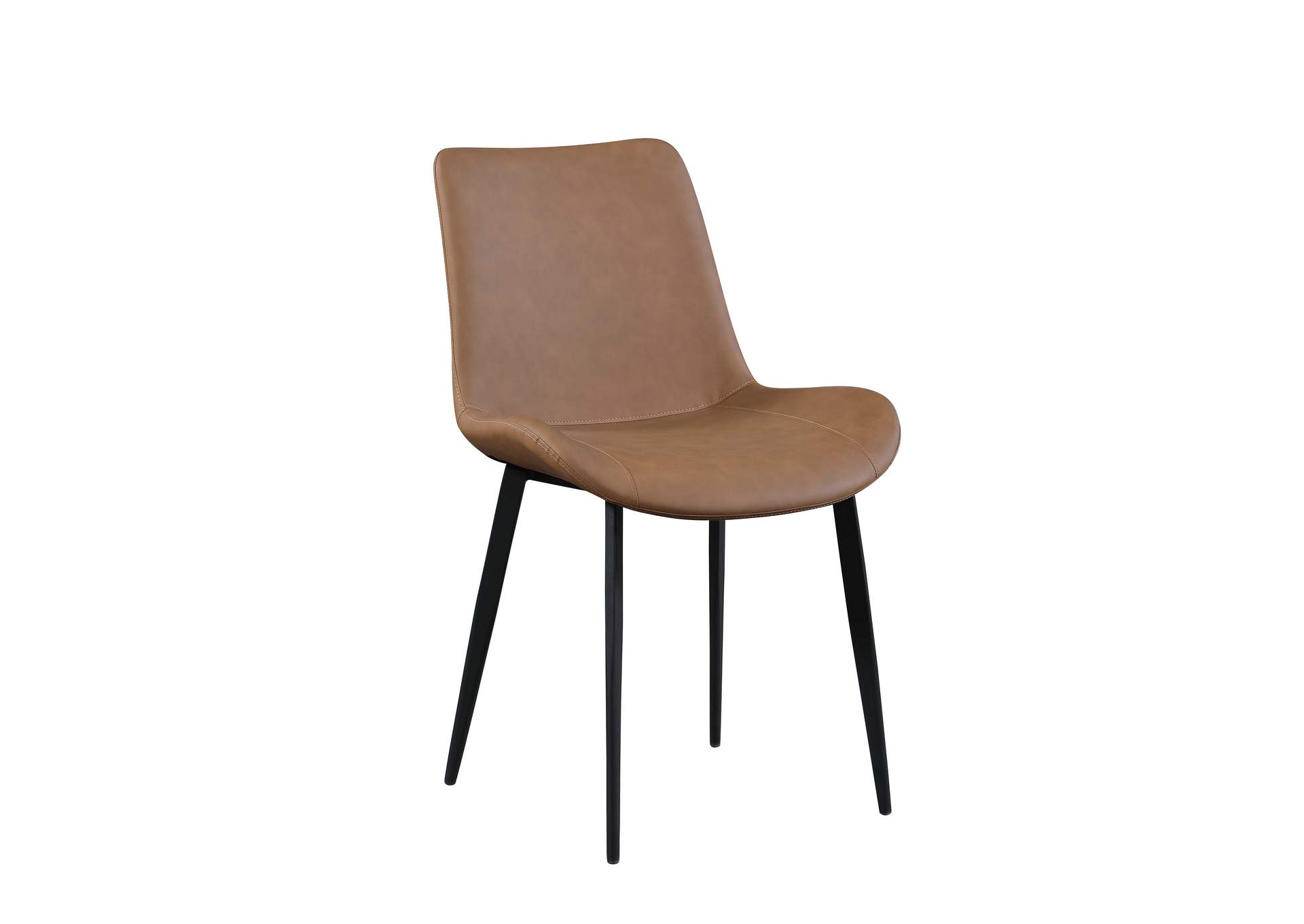 Contemporary Curved Side Chair With Steel Legs image 8