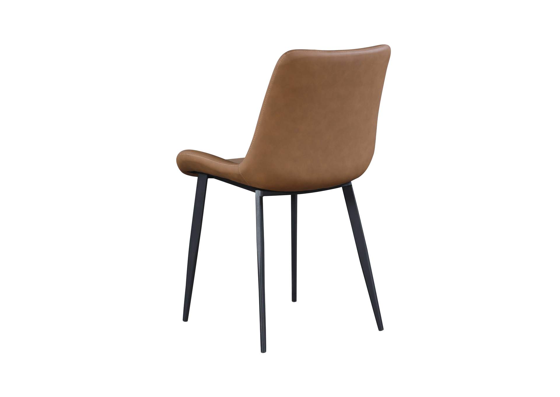 Contemporary Curved Side Chair With Steel Legs image 7