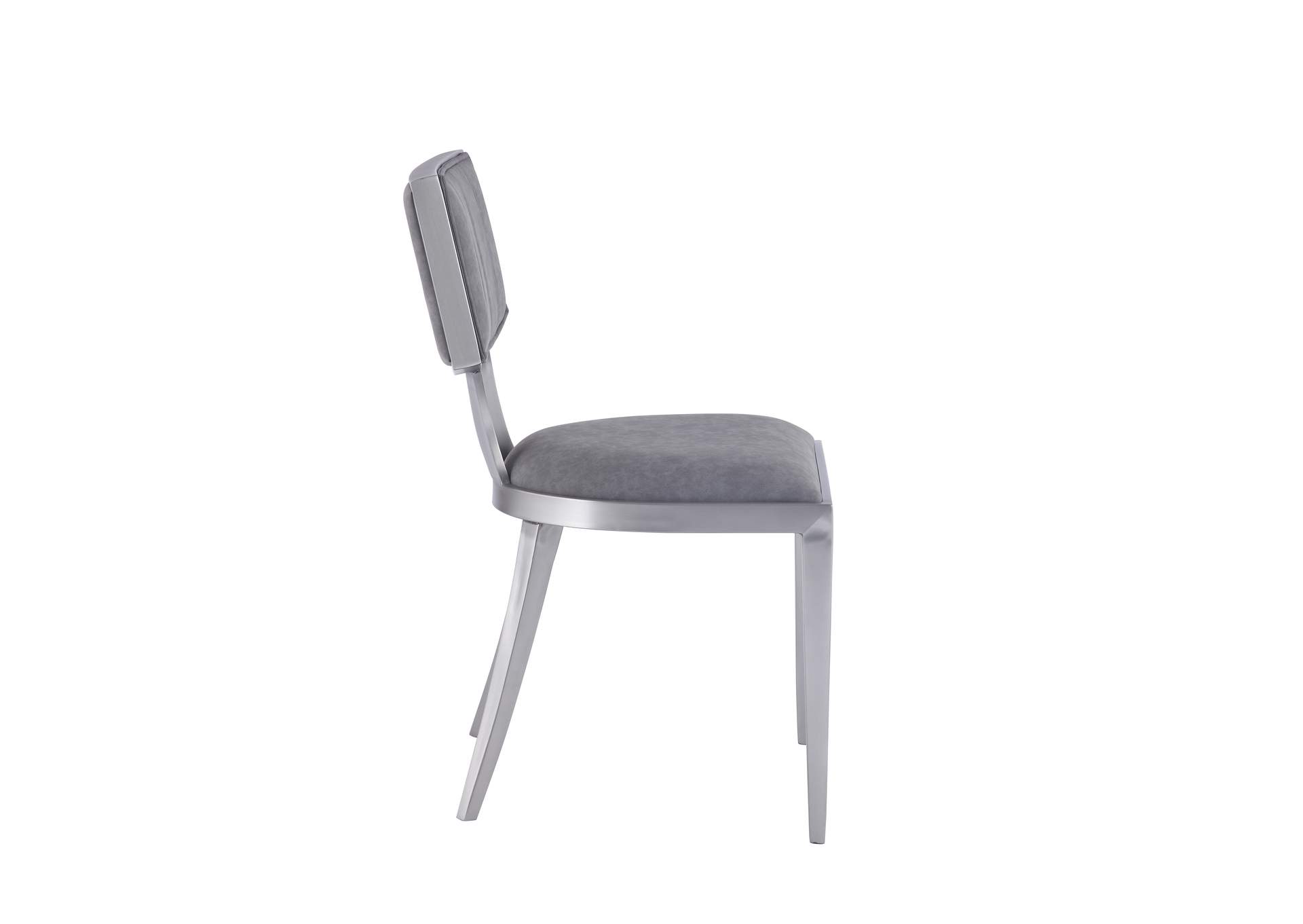 Contemporary Floating-Back Side Chair With Faux Leather Upholstery image 6