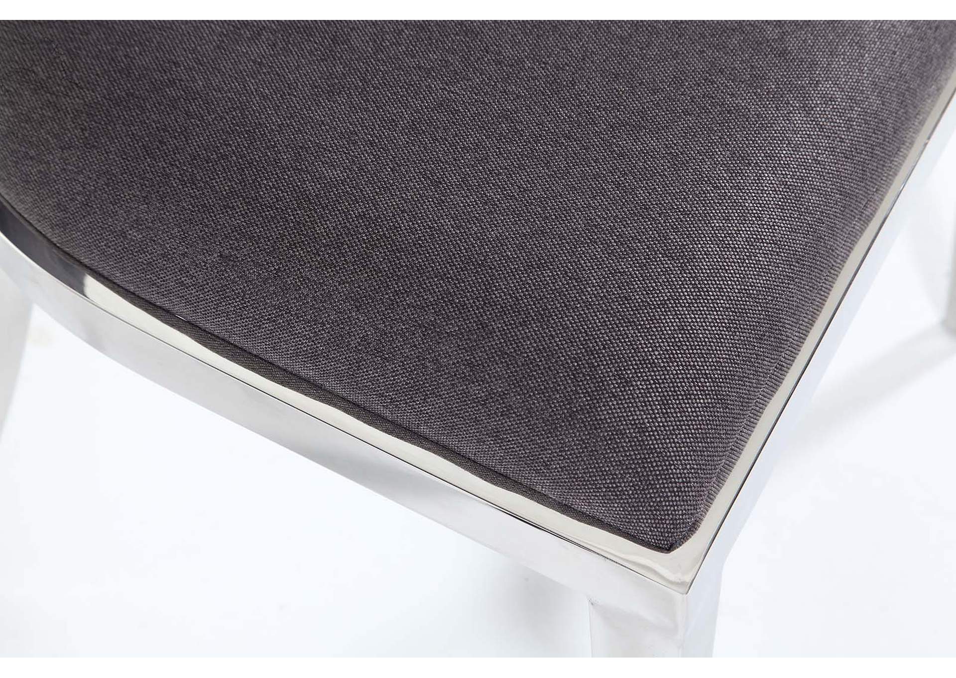 Contemporary Floating-Back Side Chair With Faux Leather Upholstery image 10