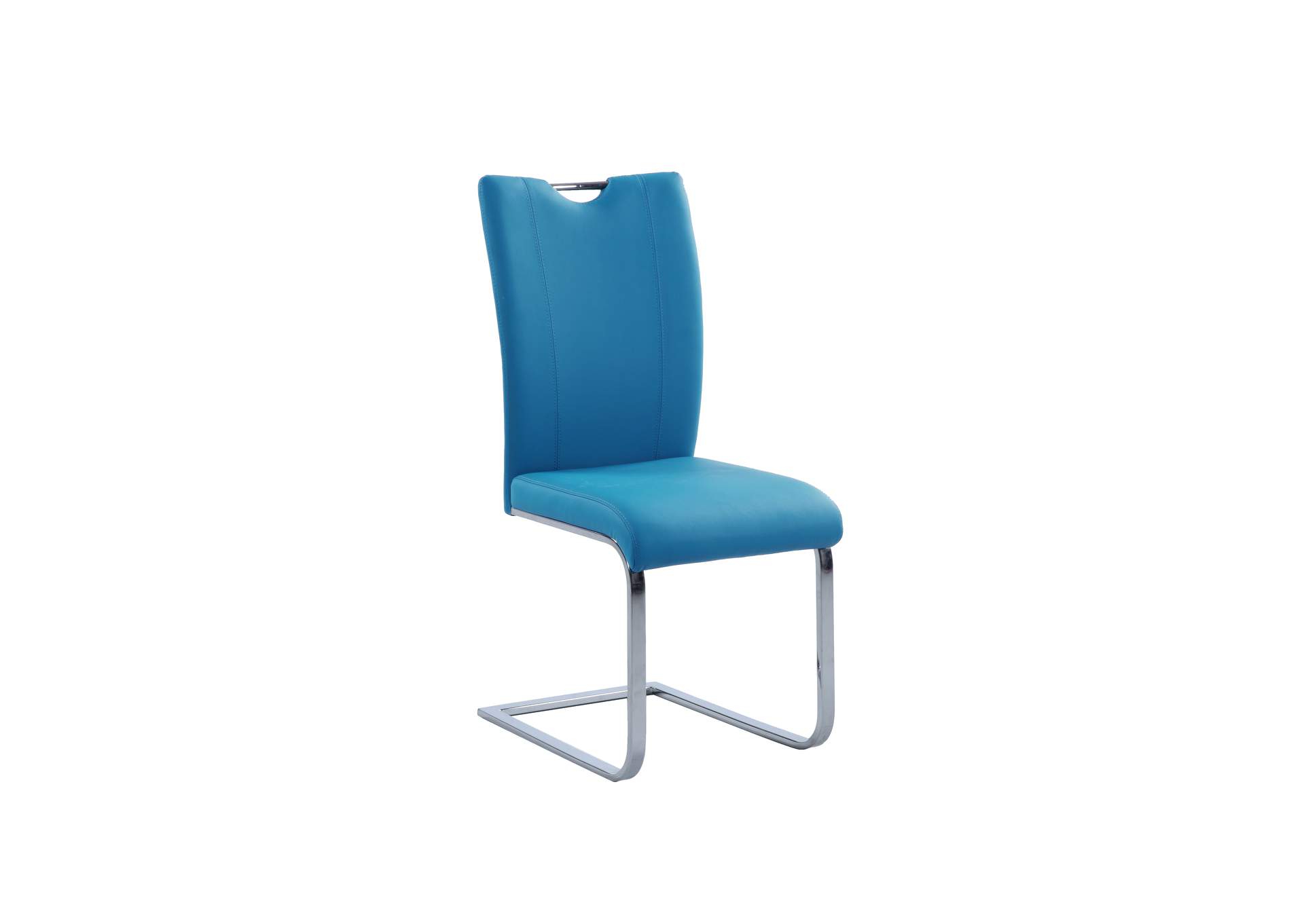 Contemporary Handle-Back Cantilever Side Chair image 1