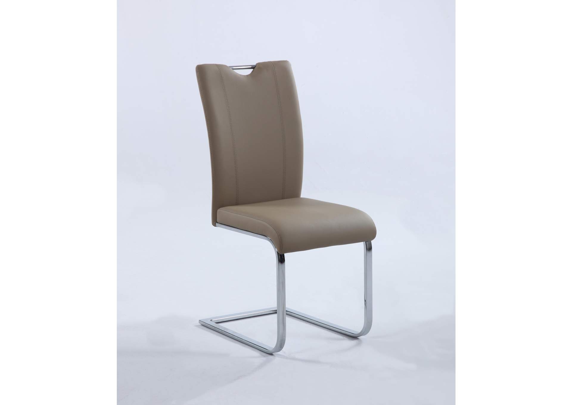Contemporary Handle-Back Cantilever Side Chair image 1
