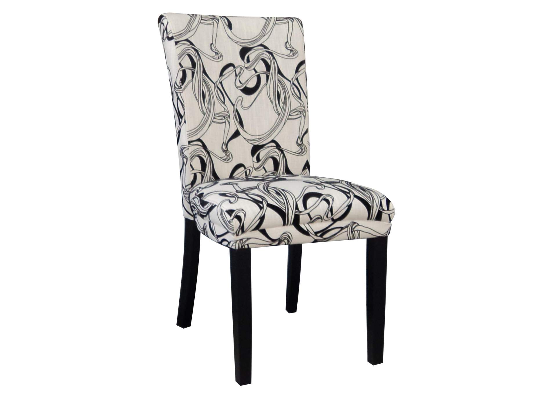 Modern Wide Design Straight Back Parson Side Chair image 1