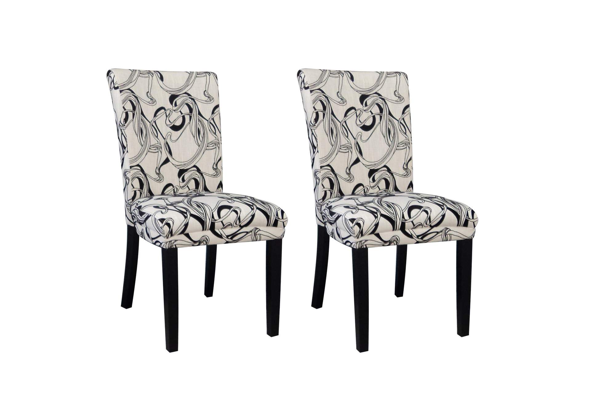 Modern Wide Design Straight Back Parson Side Chair image 3