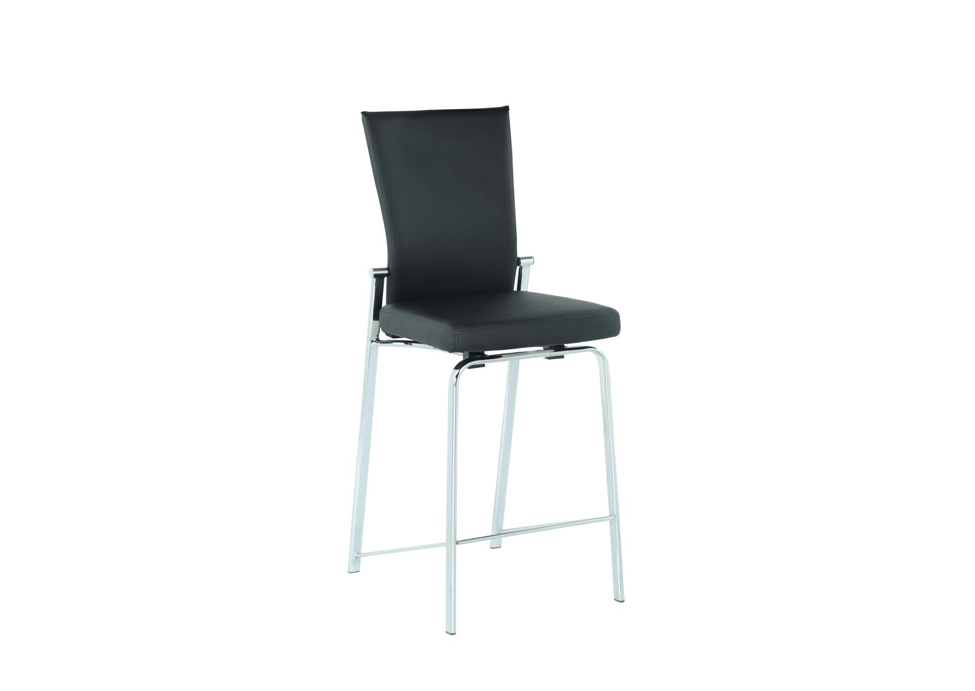 Contemporary Motion Back Counter Stool With Chrome Frame image 3