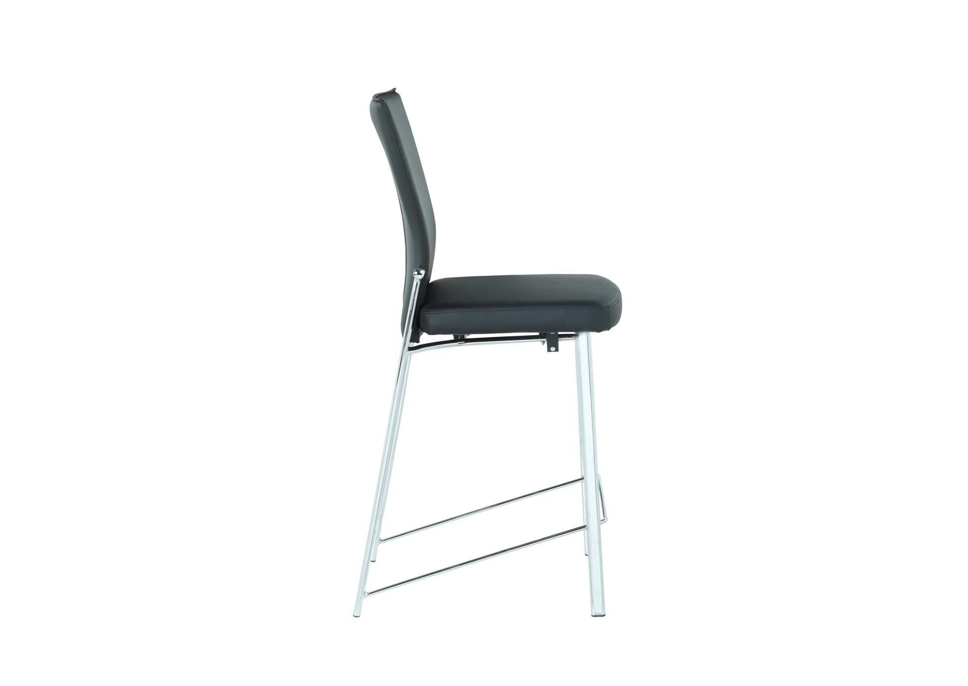 Contemporary Motion Back Counter Stool With Chrome Frame image 4