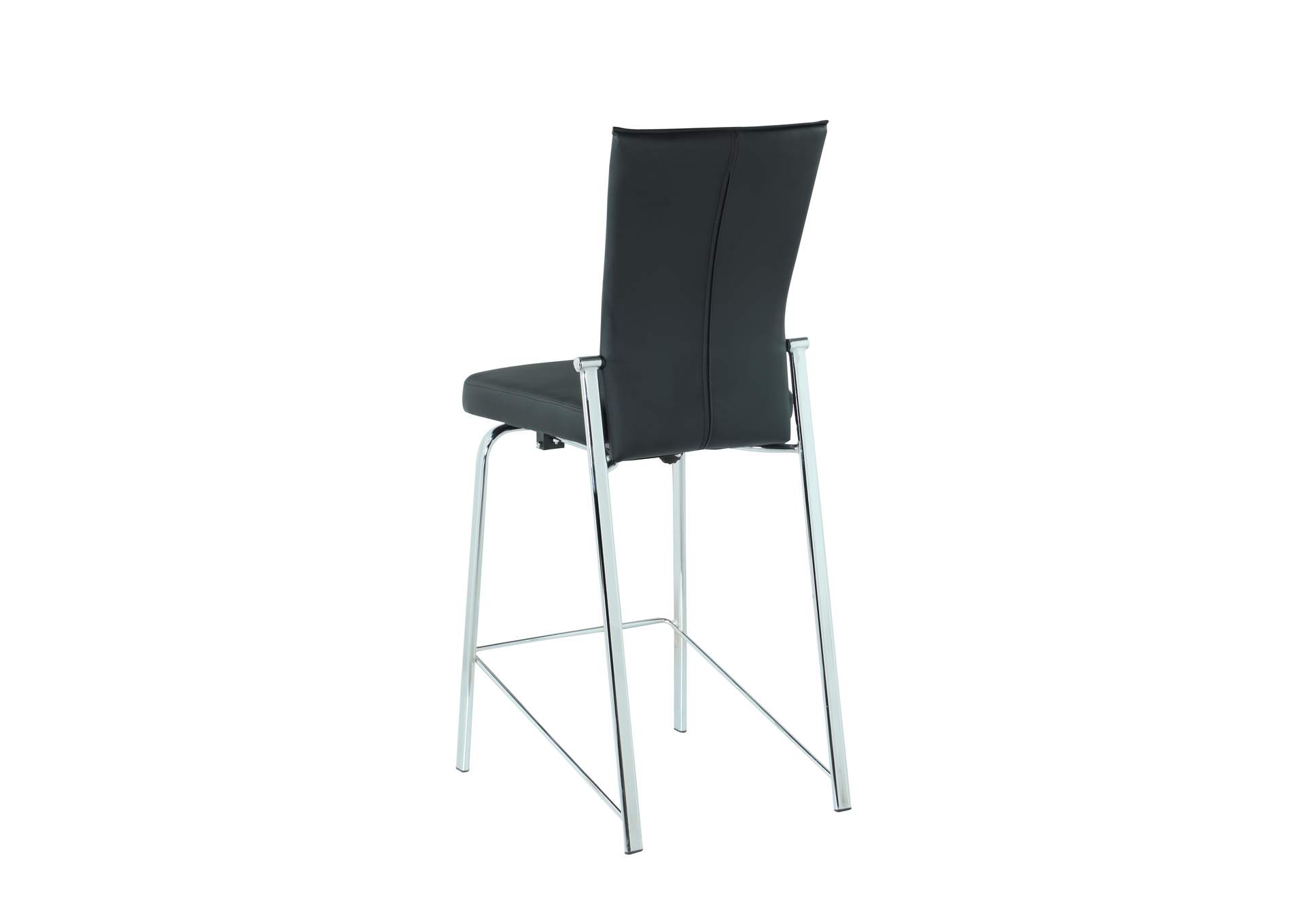 Contemporary Motion Back Counter Stool With Chrome Frame image 6