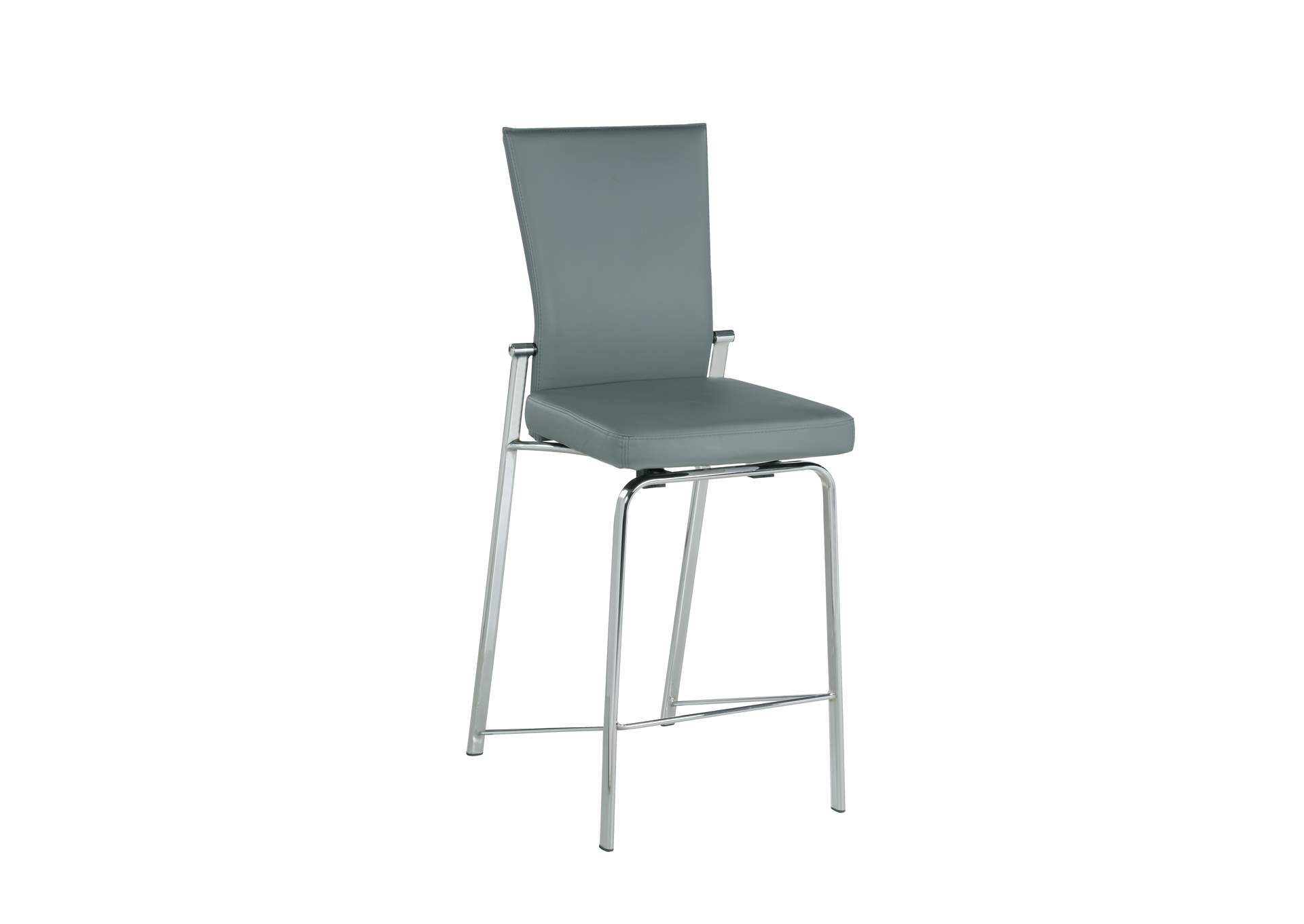 Contemporary Motion Back Bar Stool With Chrome Frame image 3