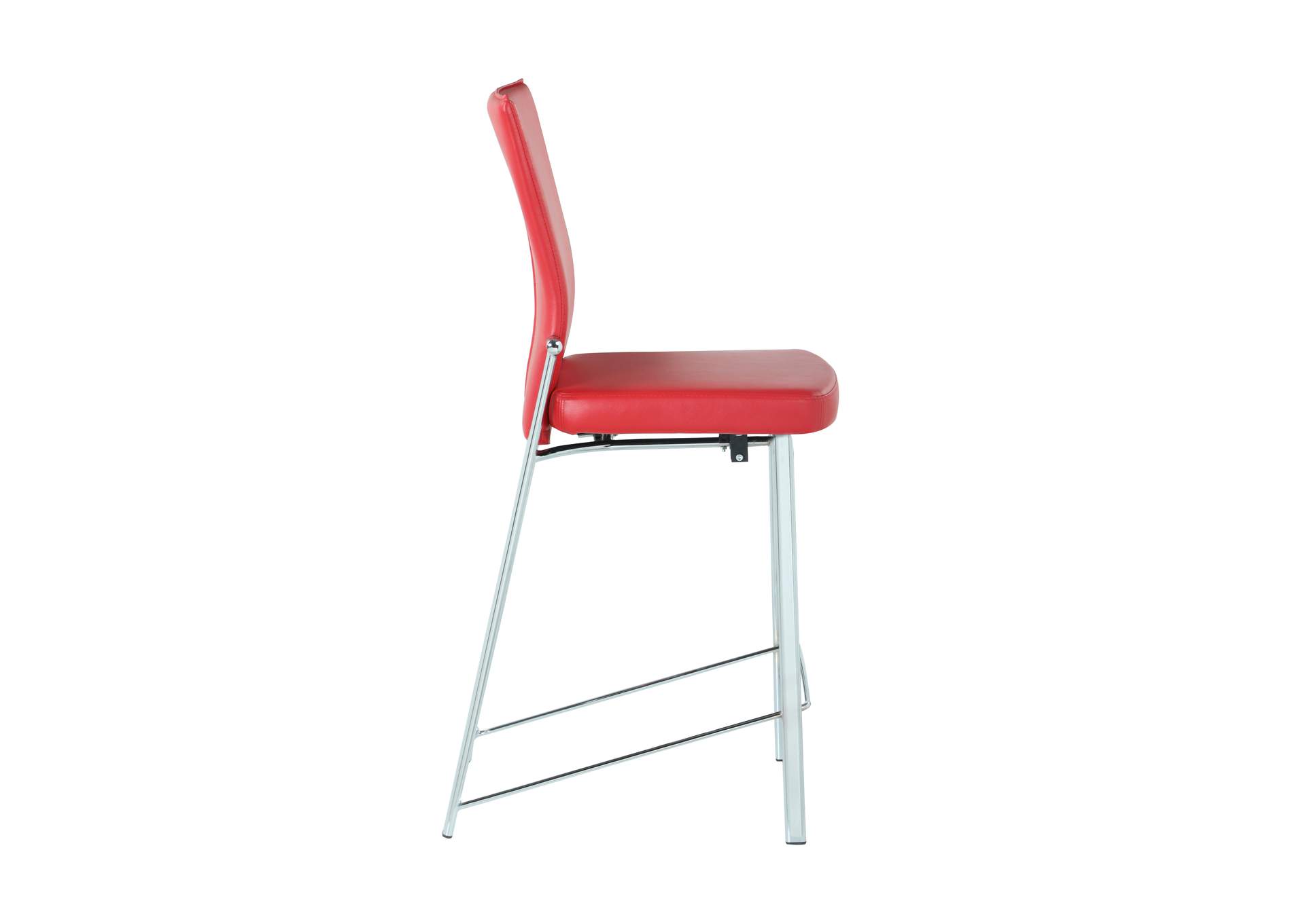 Contemporary Motion Back Counter Stool With Chrome Frame image 4