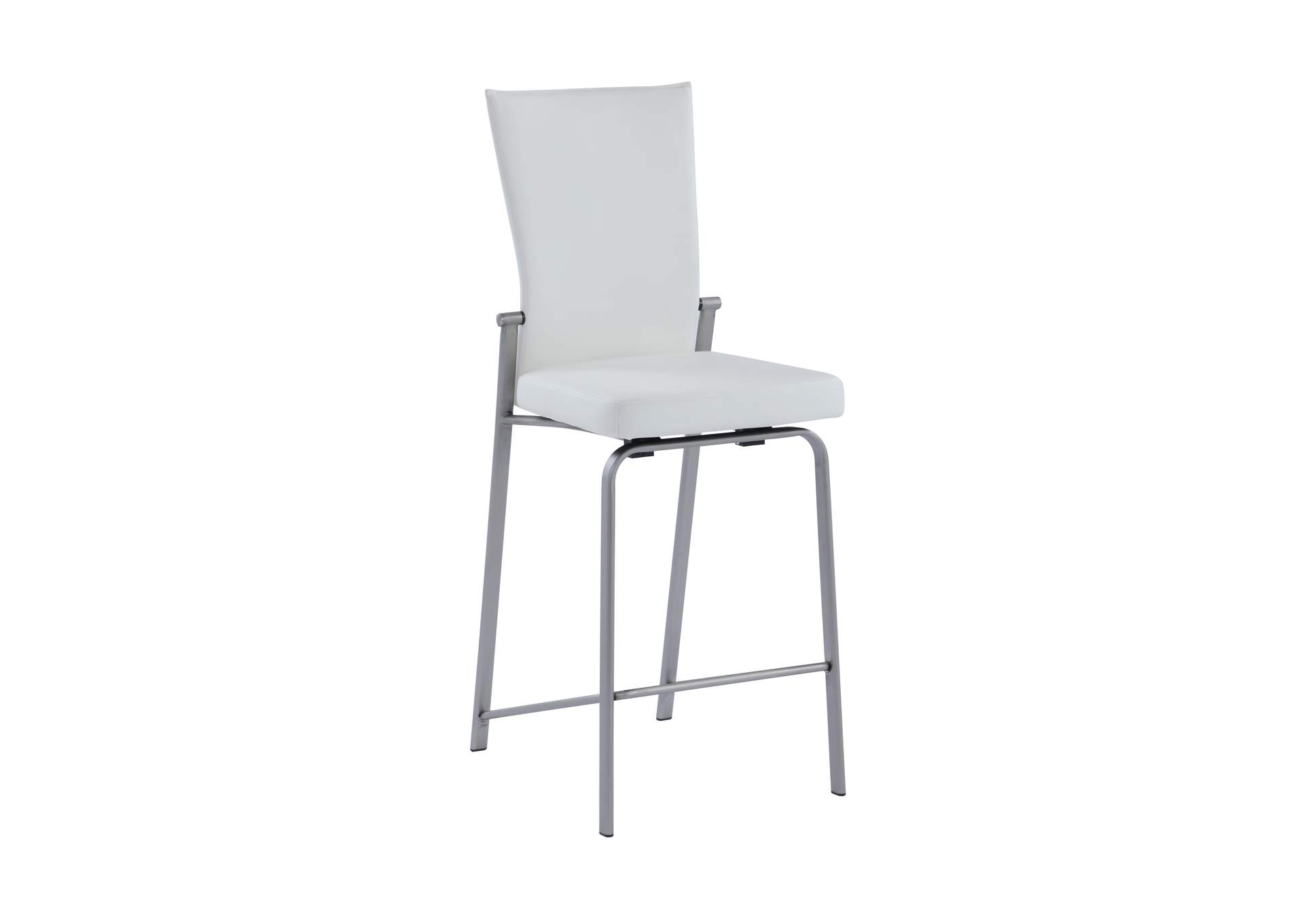 Contemporary Motion Back Counter Stool With Brushed Steel Frame image 3