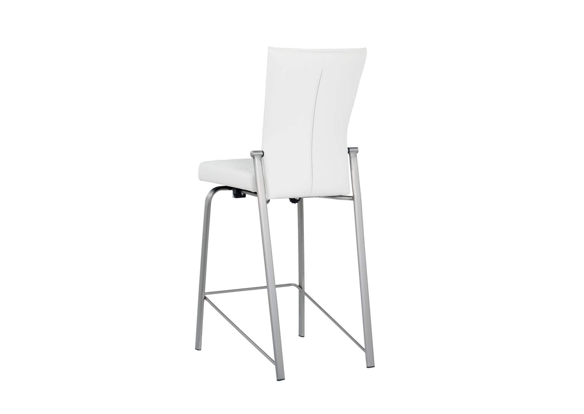 Contemporary Motion Back Counter Stool With Brushed Steel Frame image 4
