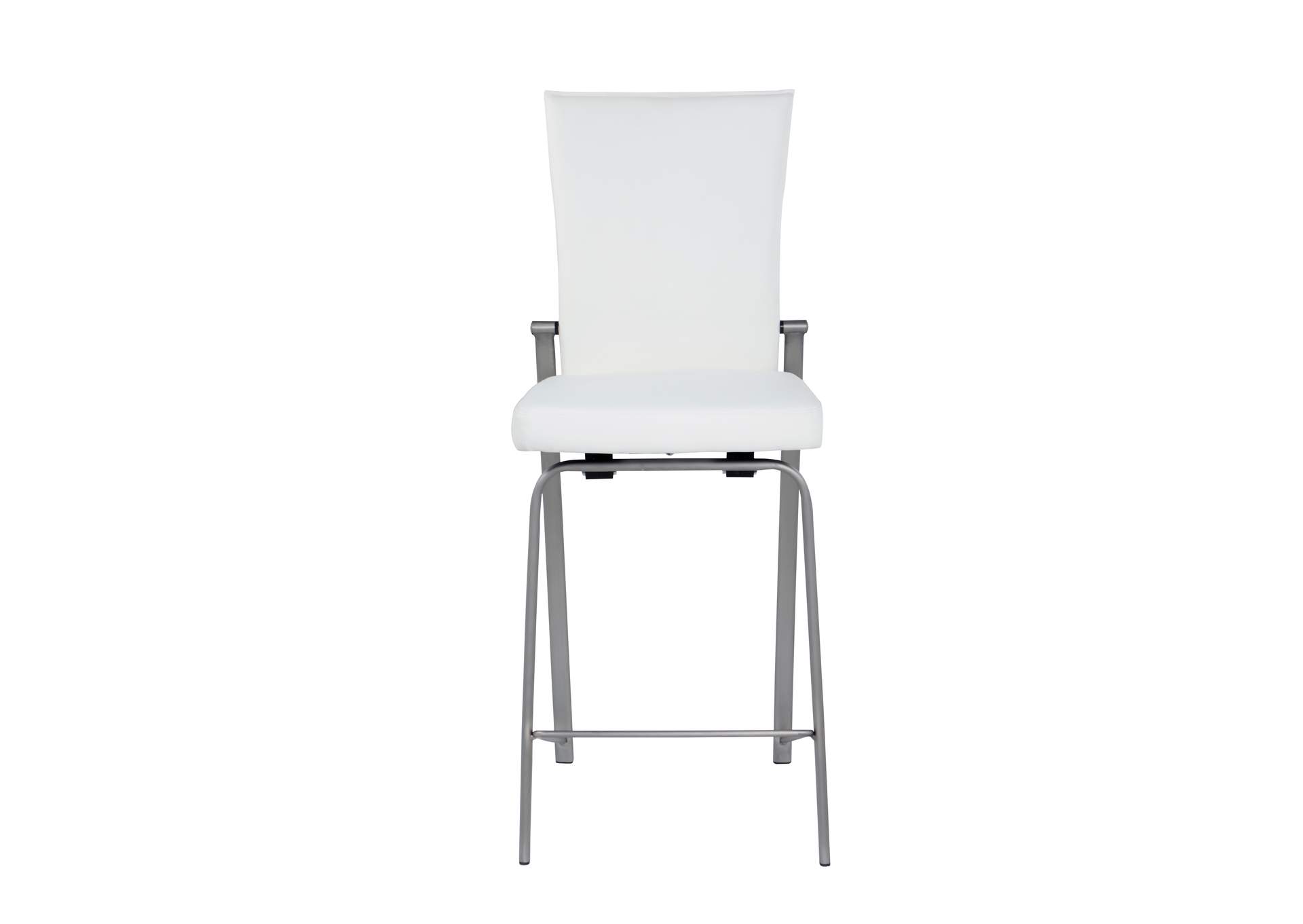 Contemporary Motion Back Counter Stool With Brushed Steel Frame image 5