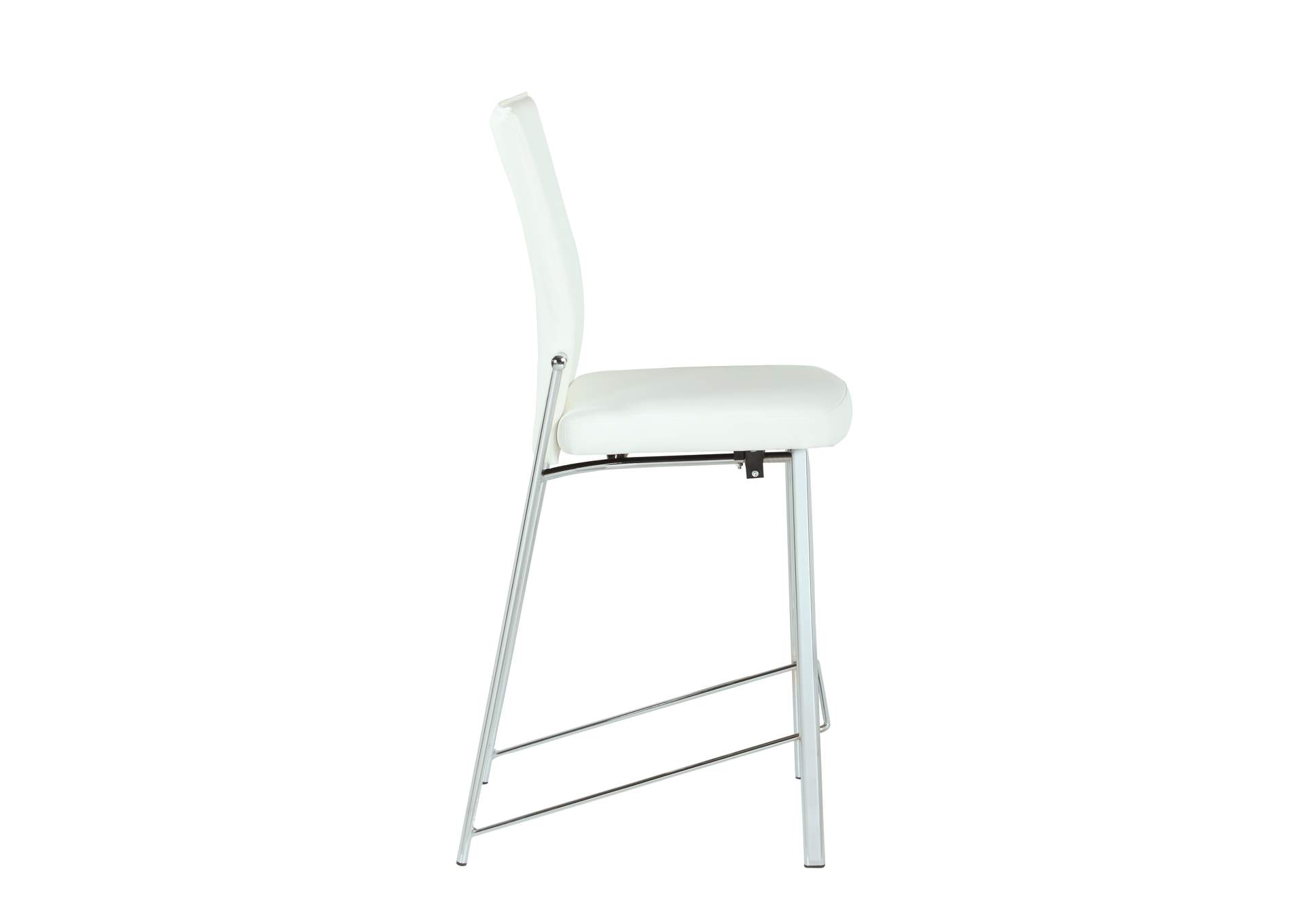 Contemporary Motion Back Counter Stool With Chrome Frame image 4