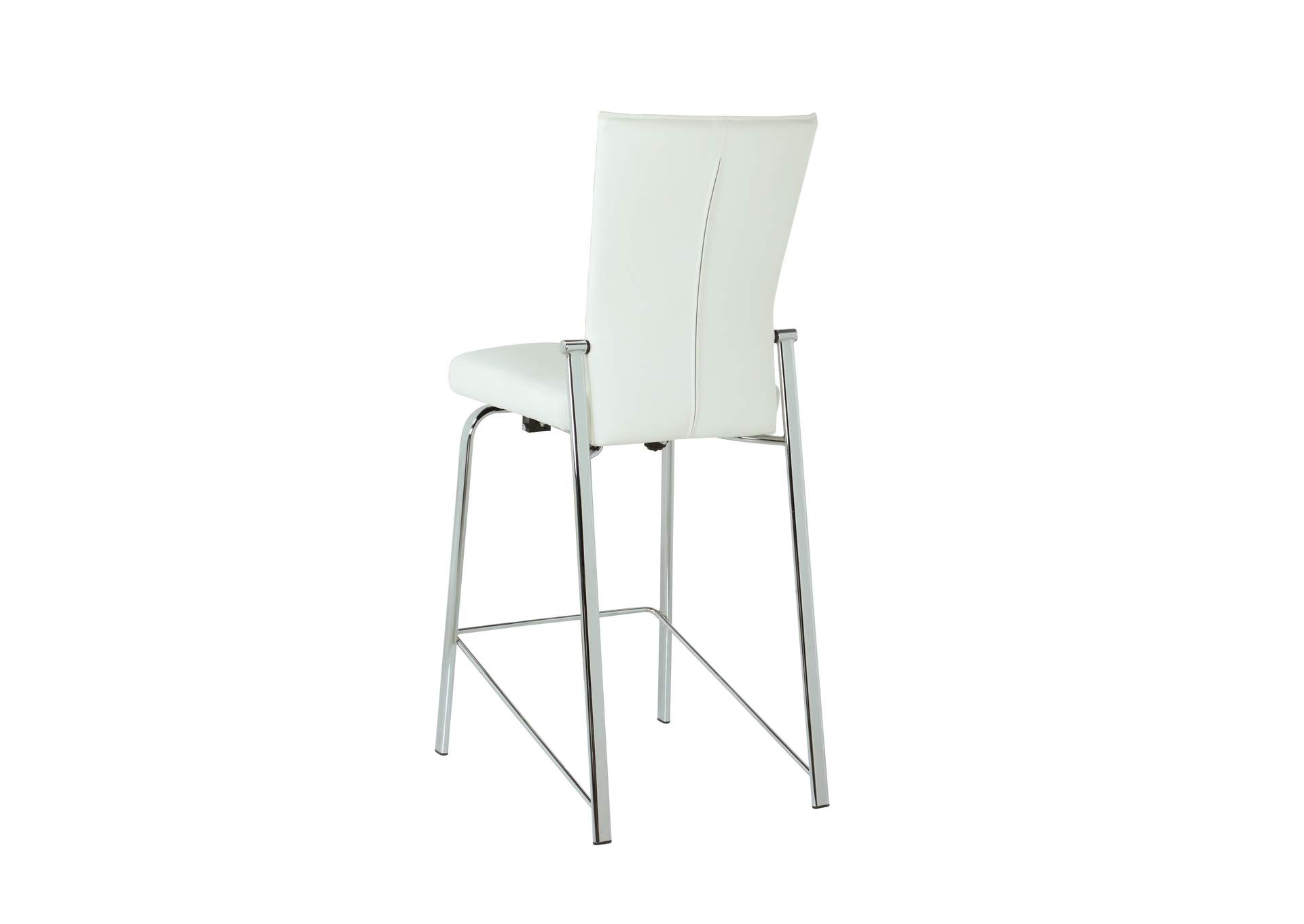 Contemporary Motion Back Counter Stool With Chrome Frame image 6