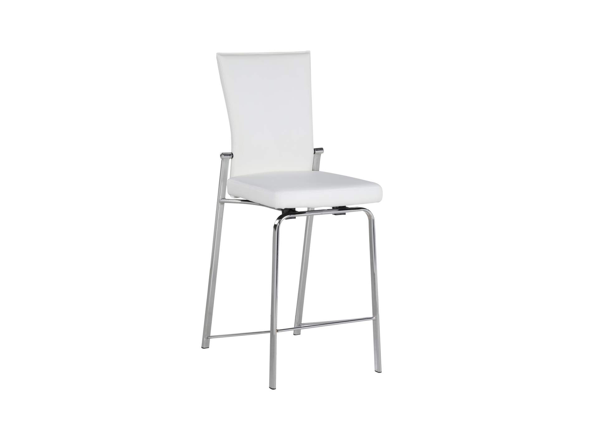 Contemporary Motion Back Counter Stool With Chrome Frame image 3