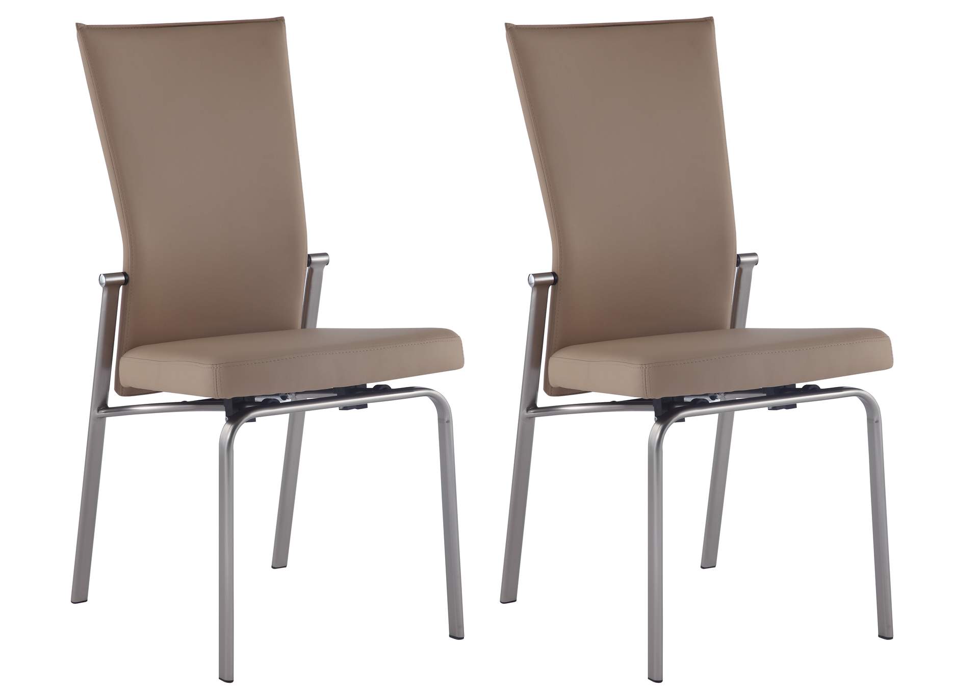 Contemporary Dining Set With Extendable Ceramic Top Table & Motion-Back Chairs image 11