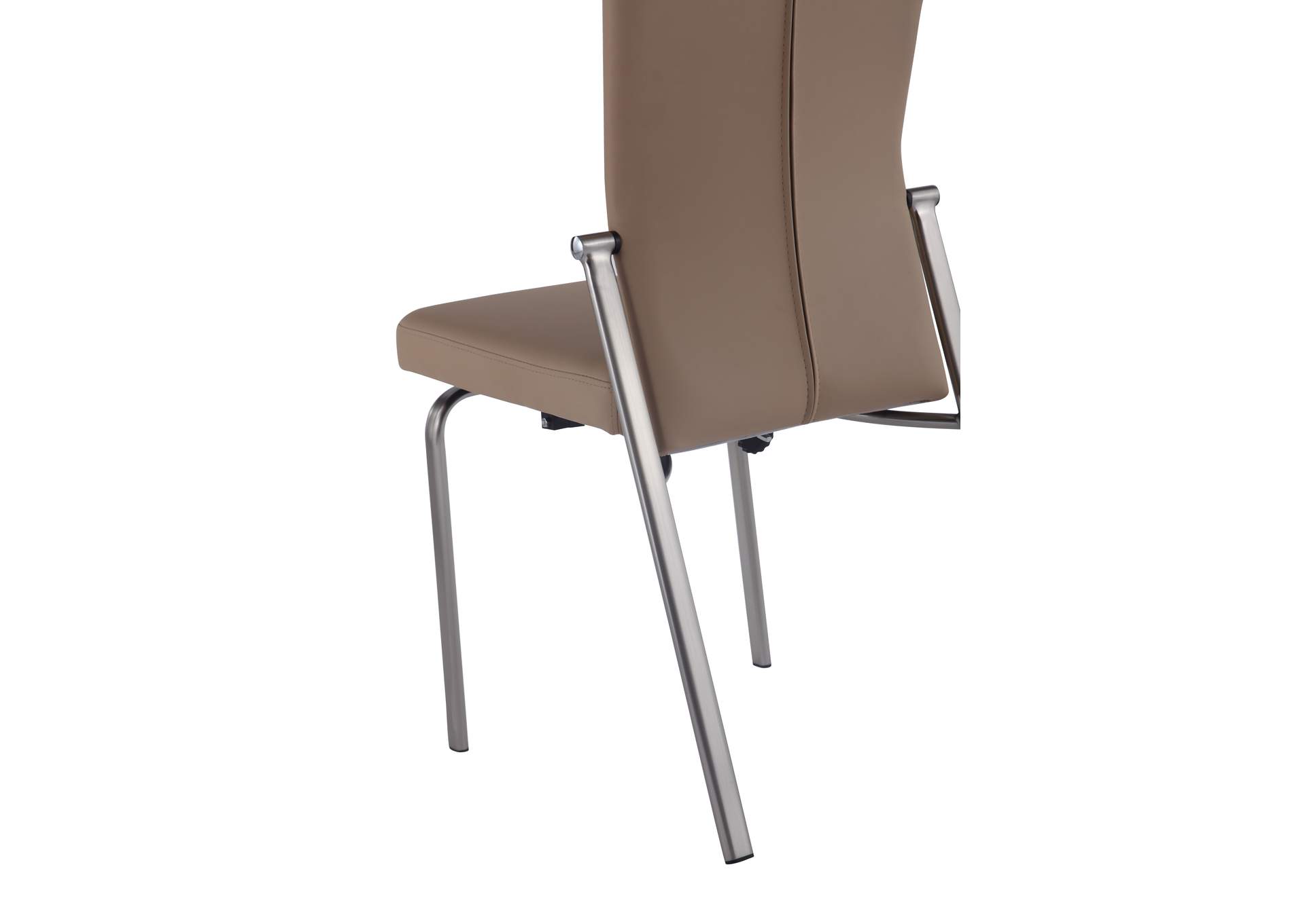 Contemporary Motion-Back Side Chair With Brushed Steel Frame image 8