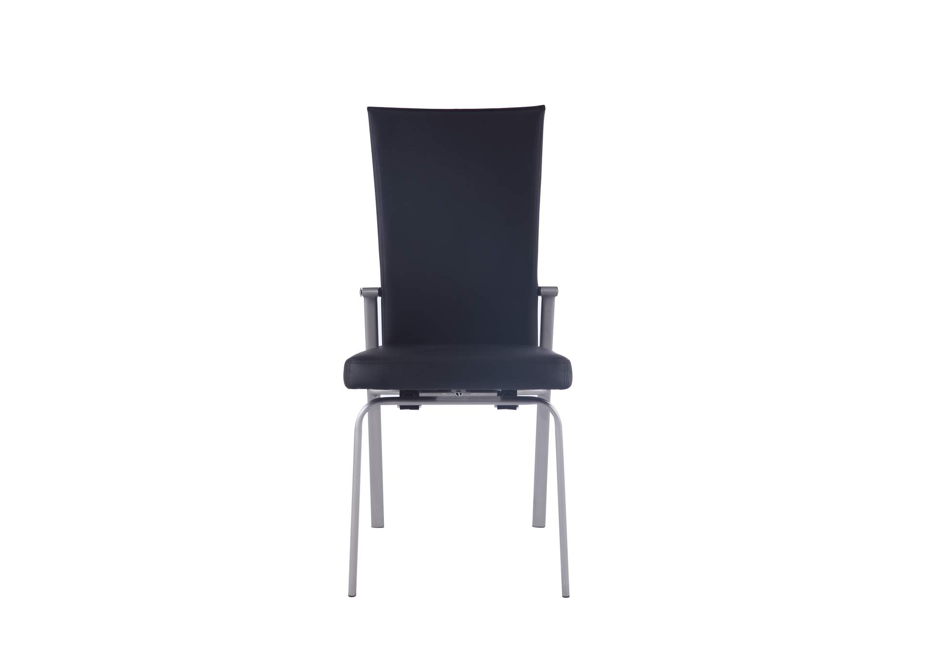 Contemporary Motion-Back Side Chair With Brushed Steel Frame image 5