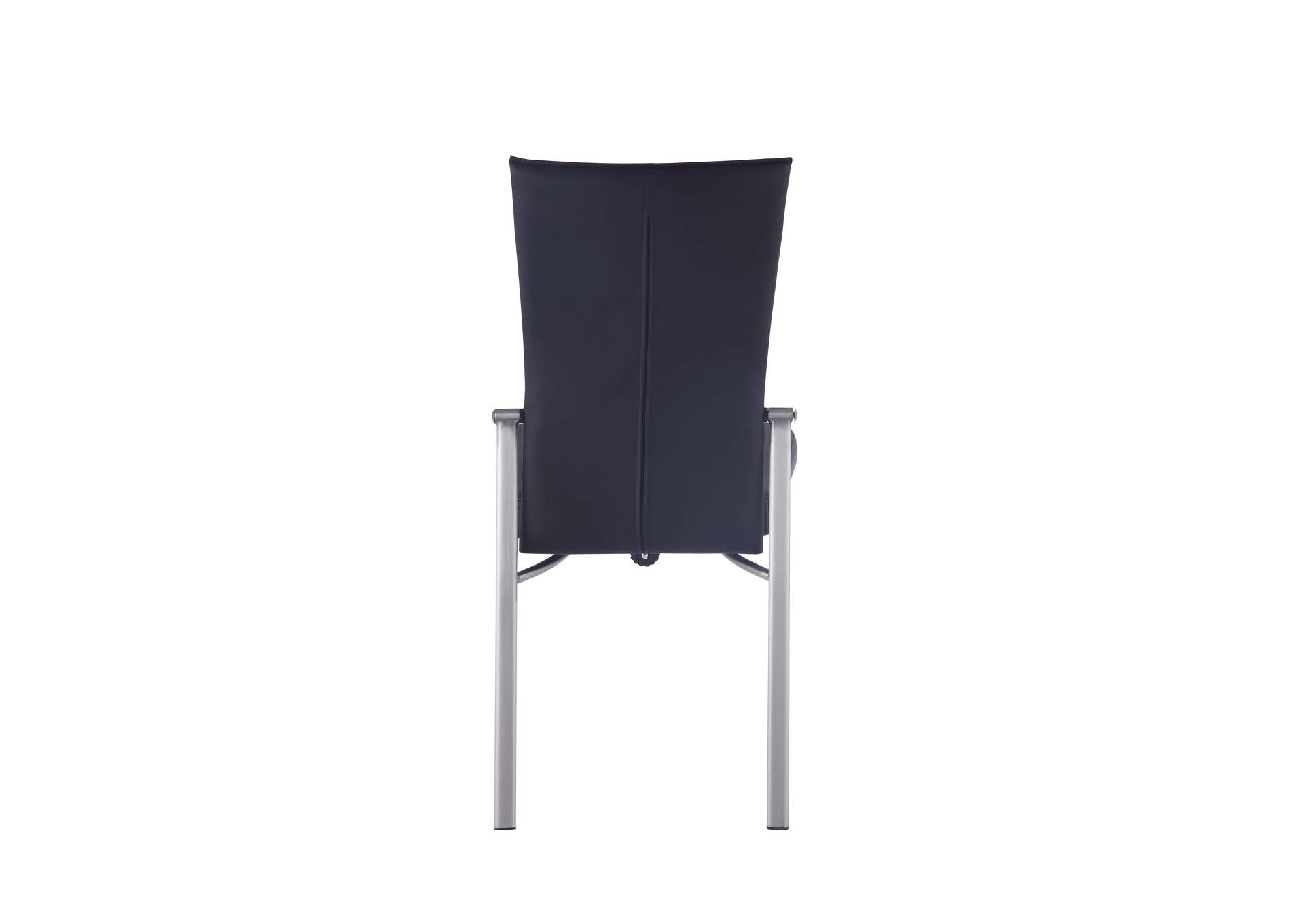 Contemporary Motion-Back Side Chair With Brushed Steel Frame image 7