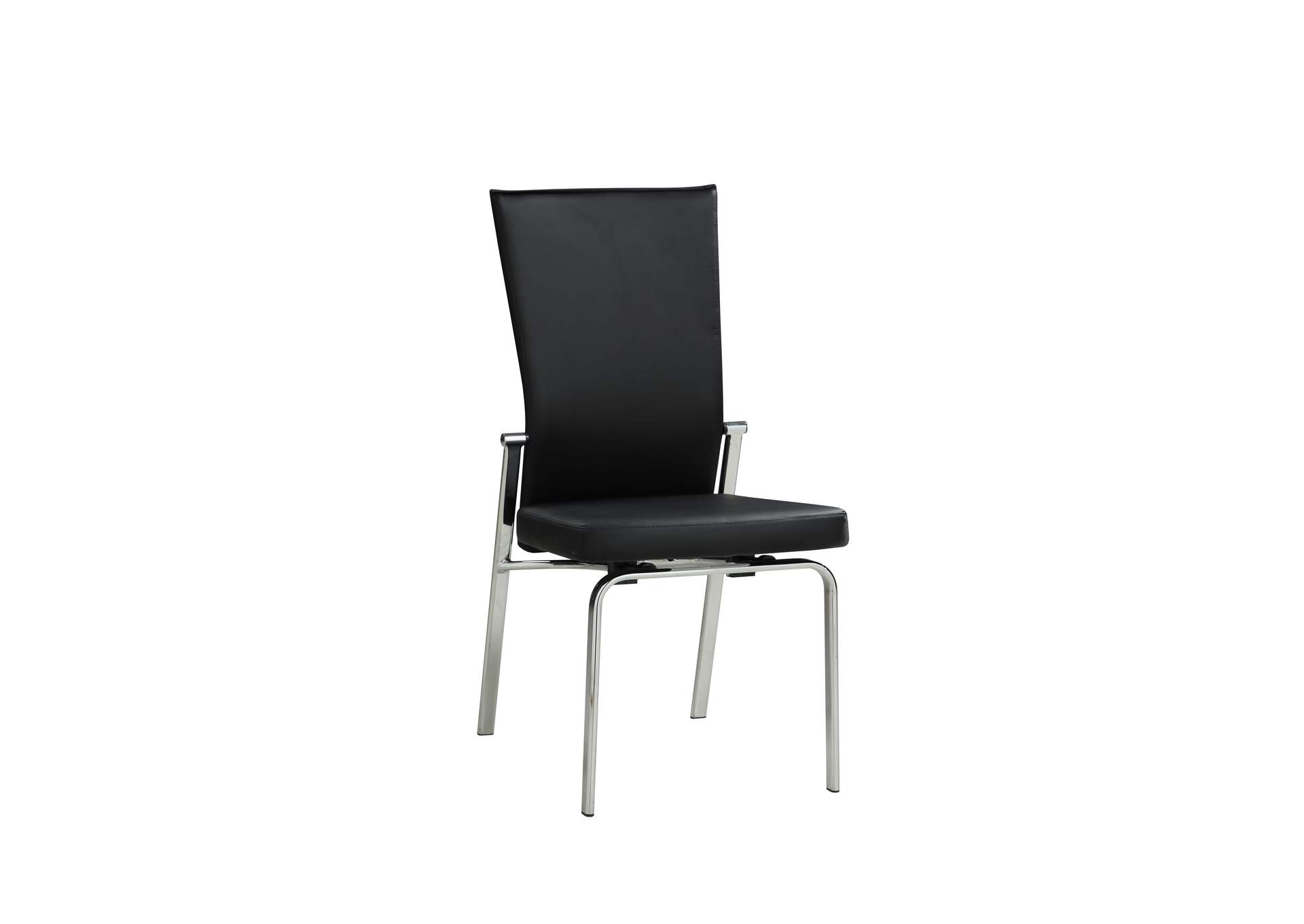 Contemporary Motion-Back Side Chair With Chrome Frame image 3