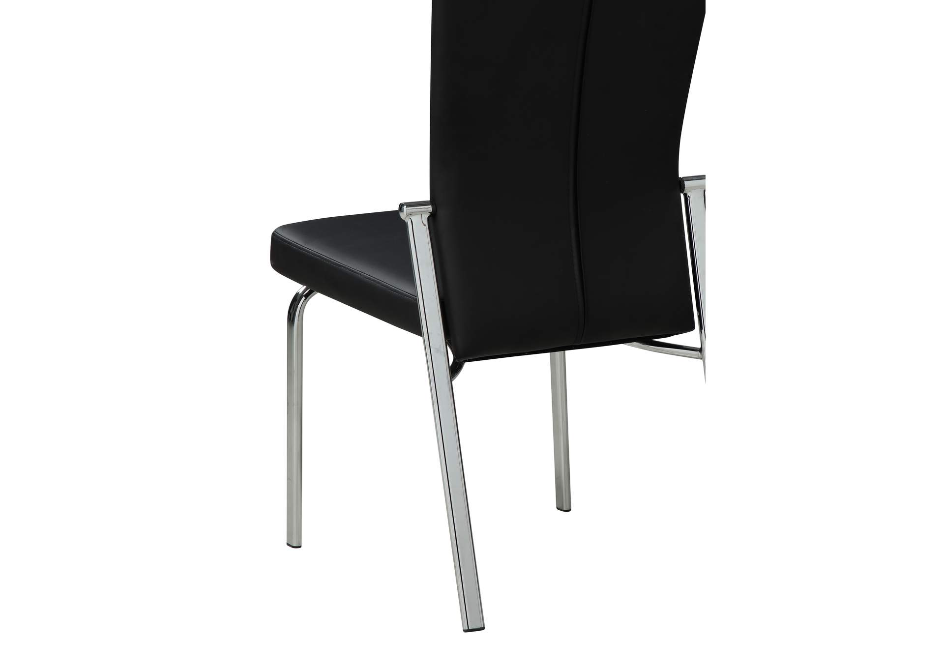 Contemporary Motion-Back Side Chair With Chrome Frame image 4