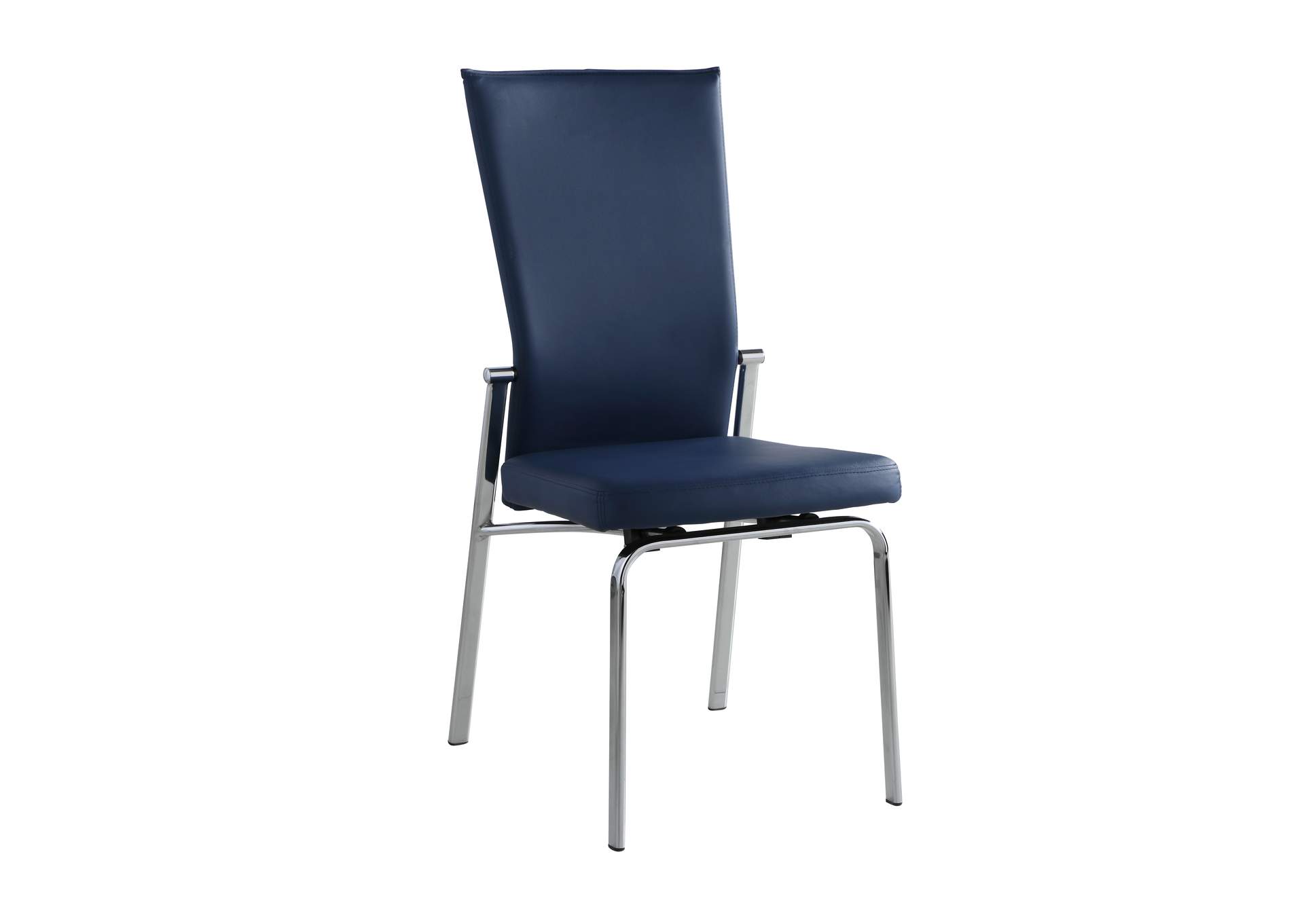 Contemporary Motion-Back Side Chair With Chrome Frame image 3