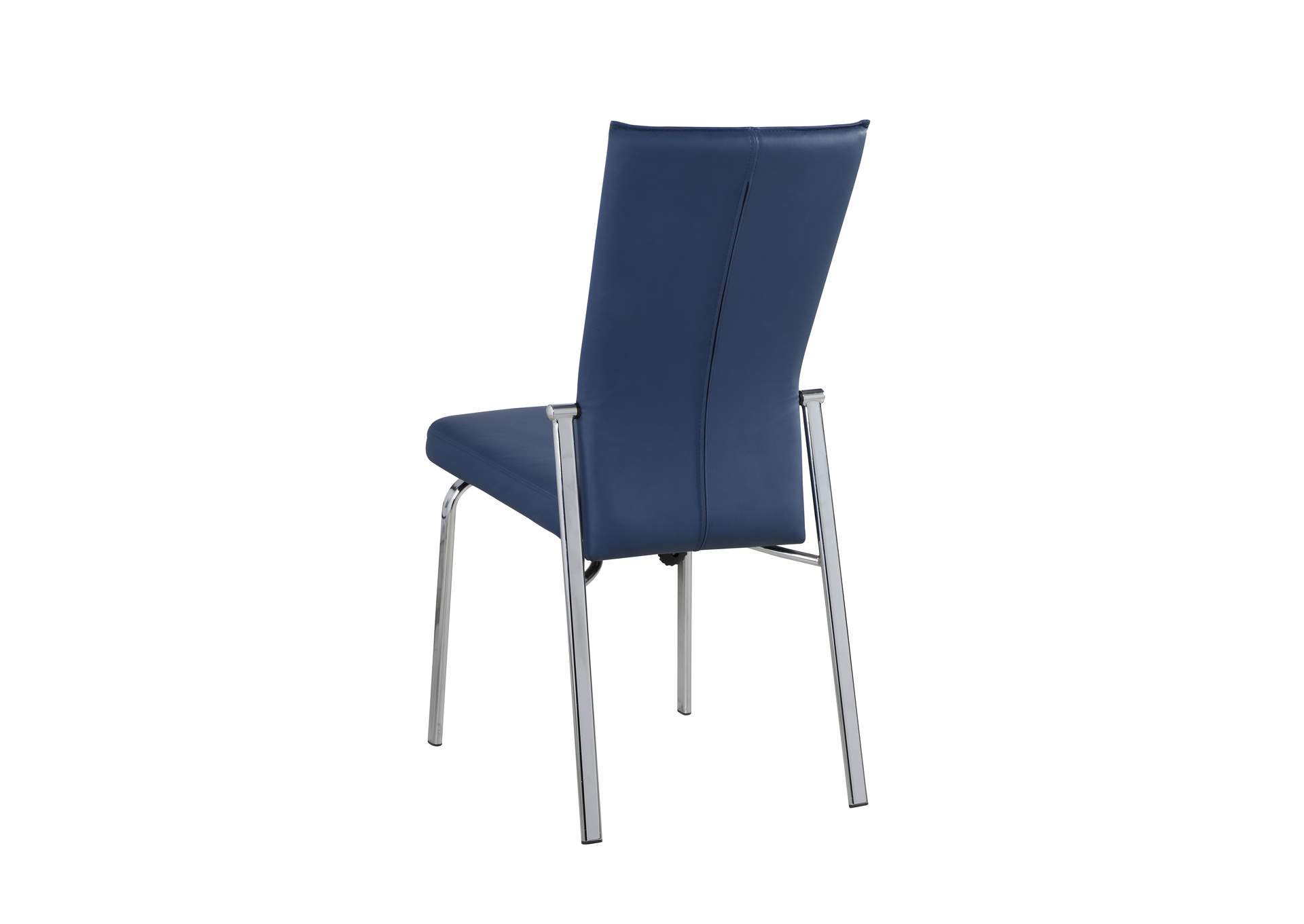 Contemporary Motion-Back Side Chair With Chrome Frame image 4