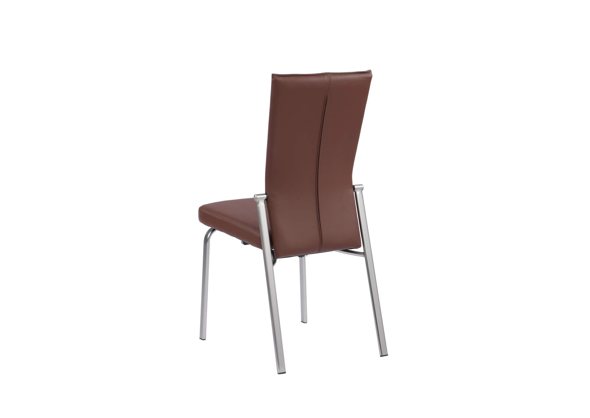 Contemporary Motion-Back Side Chair With Brushed Steel Frame image 5