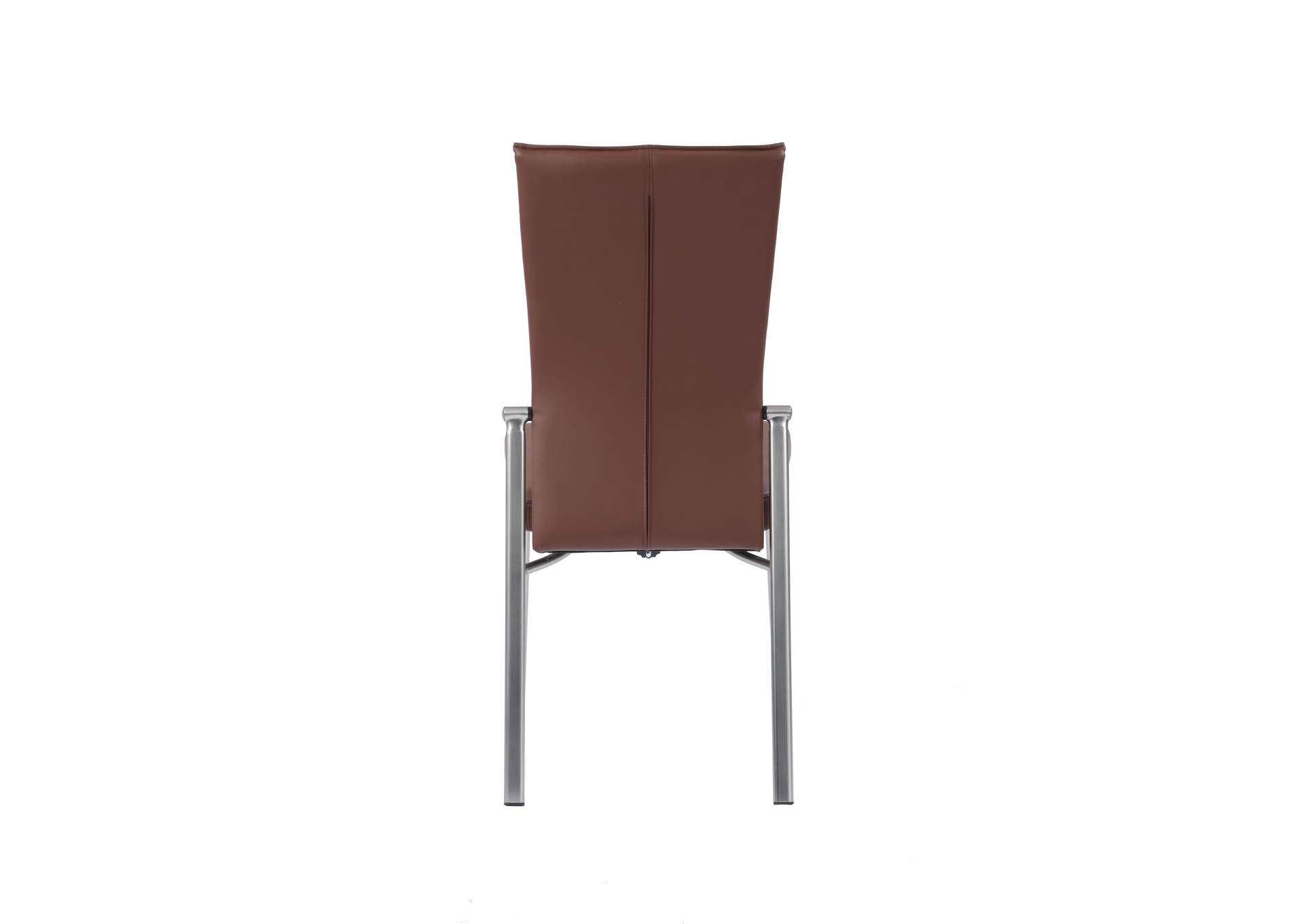 Contemporary Motion-Back Side Chair With Brushed Steel Frame image 6