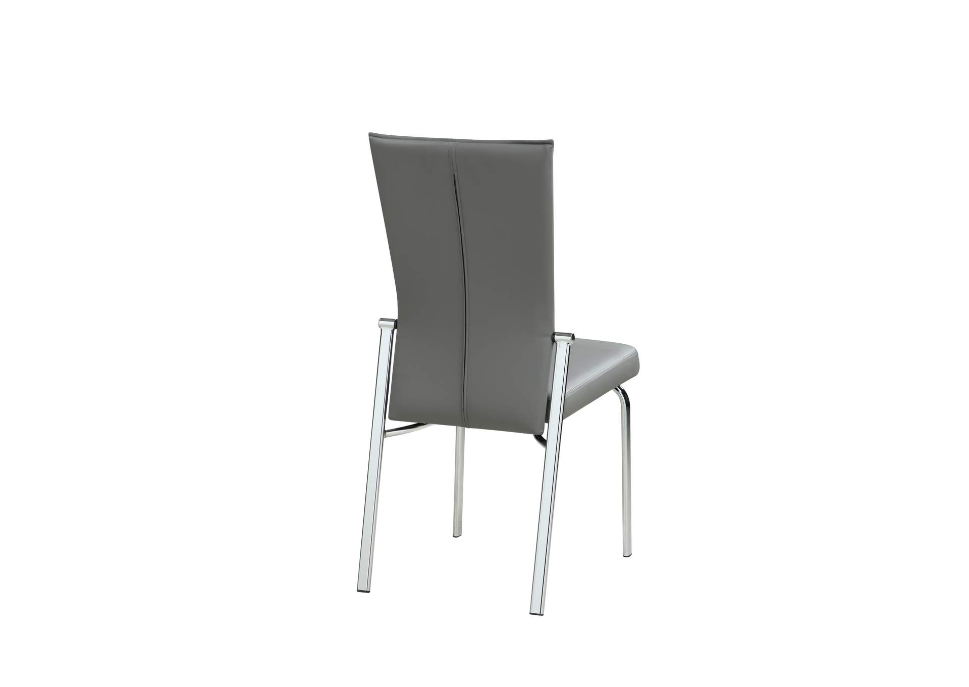 Contemporary Motion-Back Side Chair With Brushed Steel Frame image 3