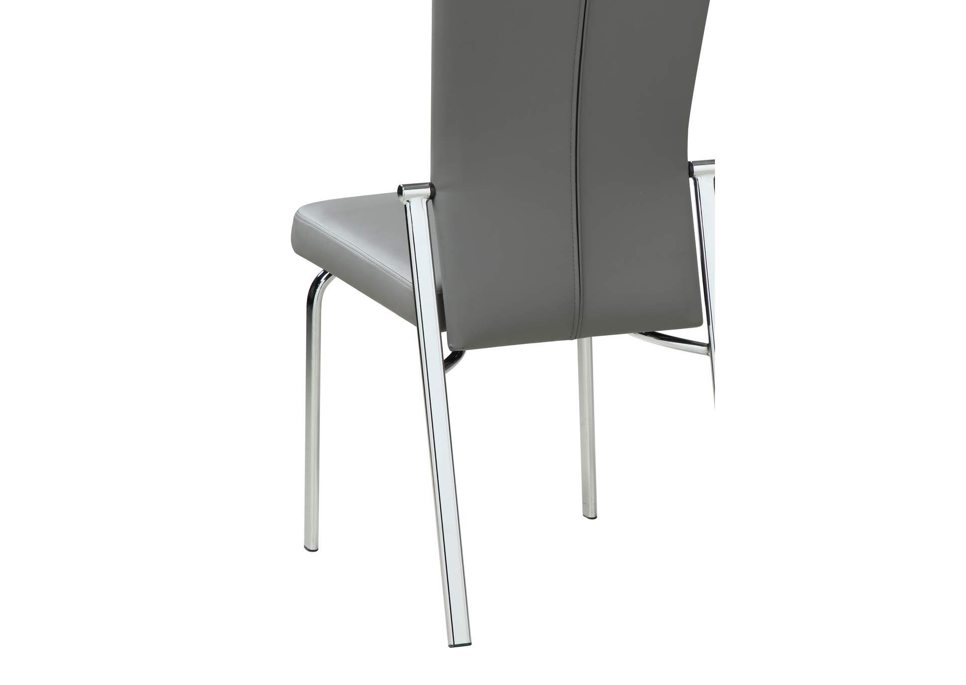 Contemporary Motion-Back Side Chair With Brushed Steel Frame image 7