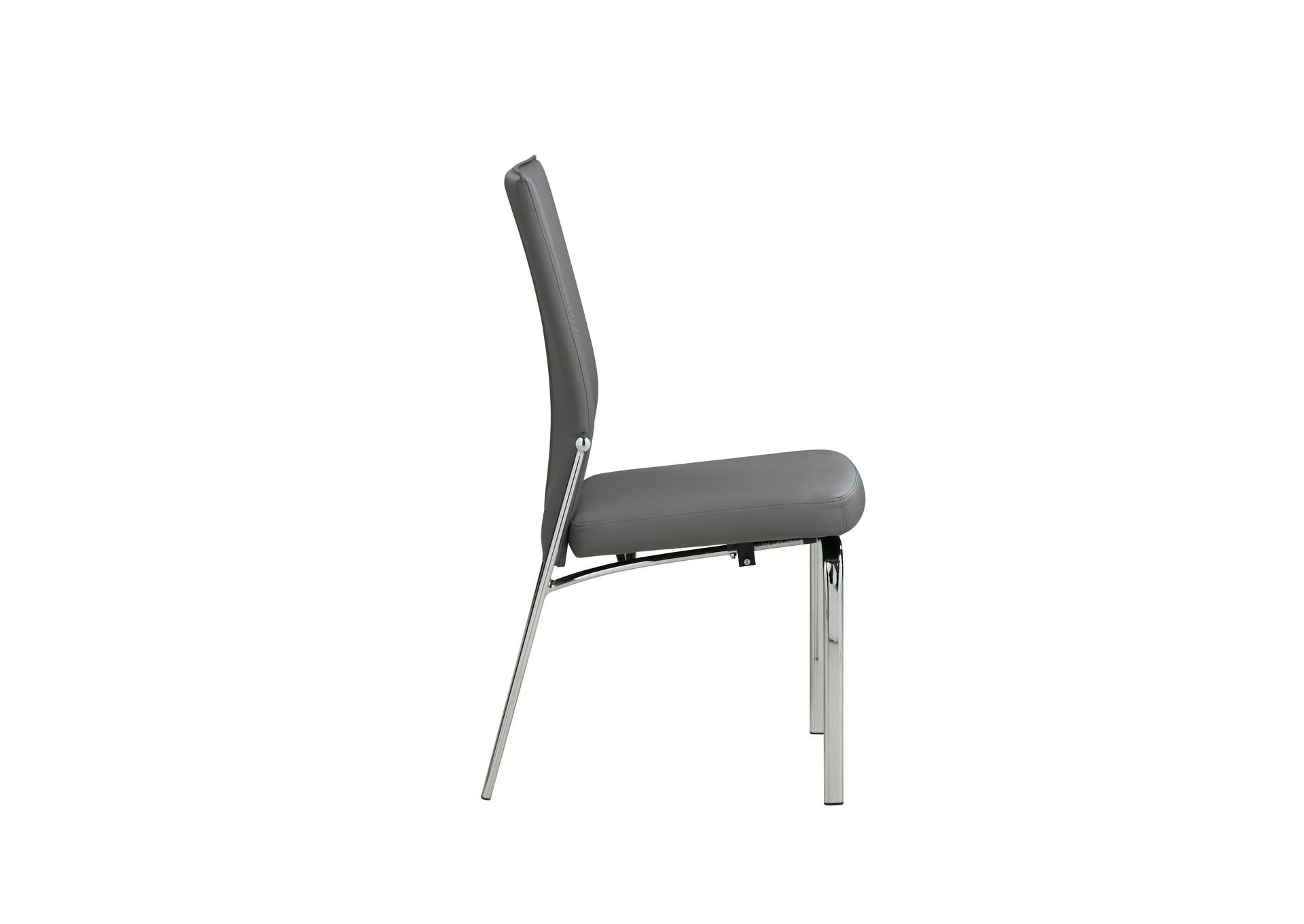 Contemporary Motion-Back Side Chair With Brushed Steel Frame image 5