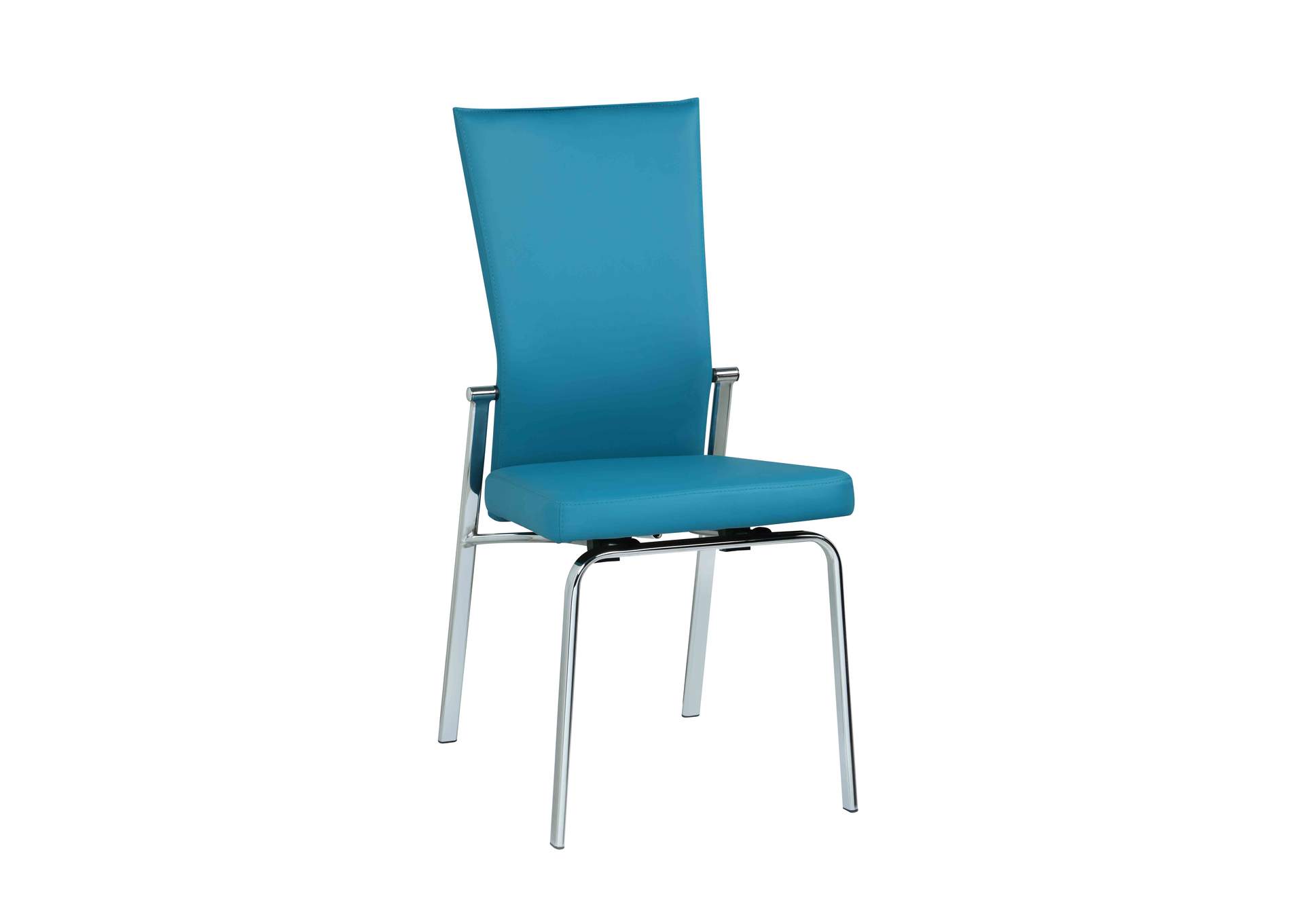 Contemporary Motion-Back Side Chair With Chrome Frame image 1