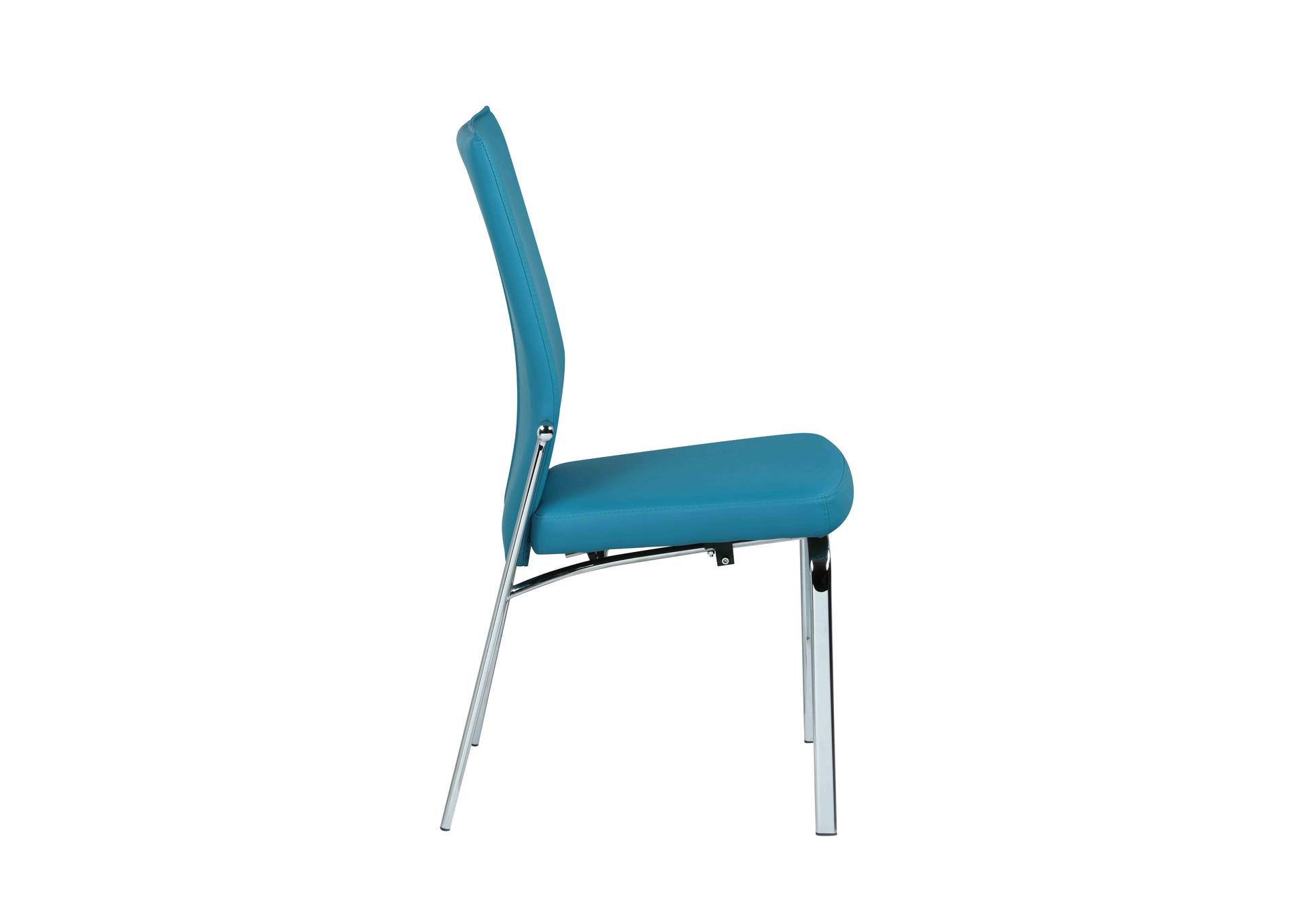 Contemporary Motion-Back Side Chair With Chrome Frame image 5
