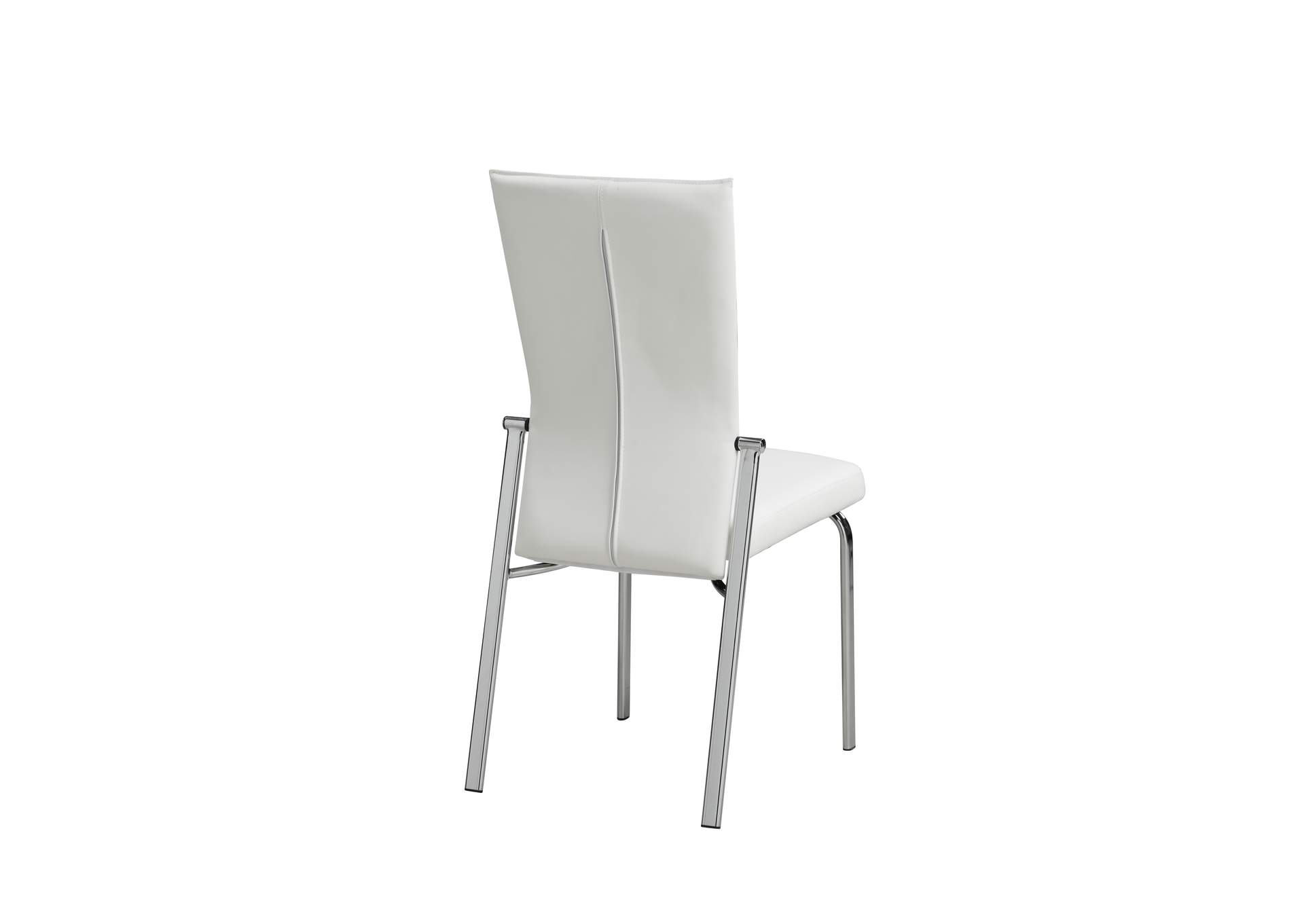 Contemporary Motion-Back Leather Upholstered Side Chair image 1