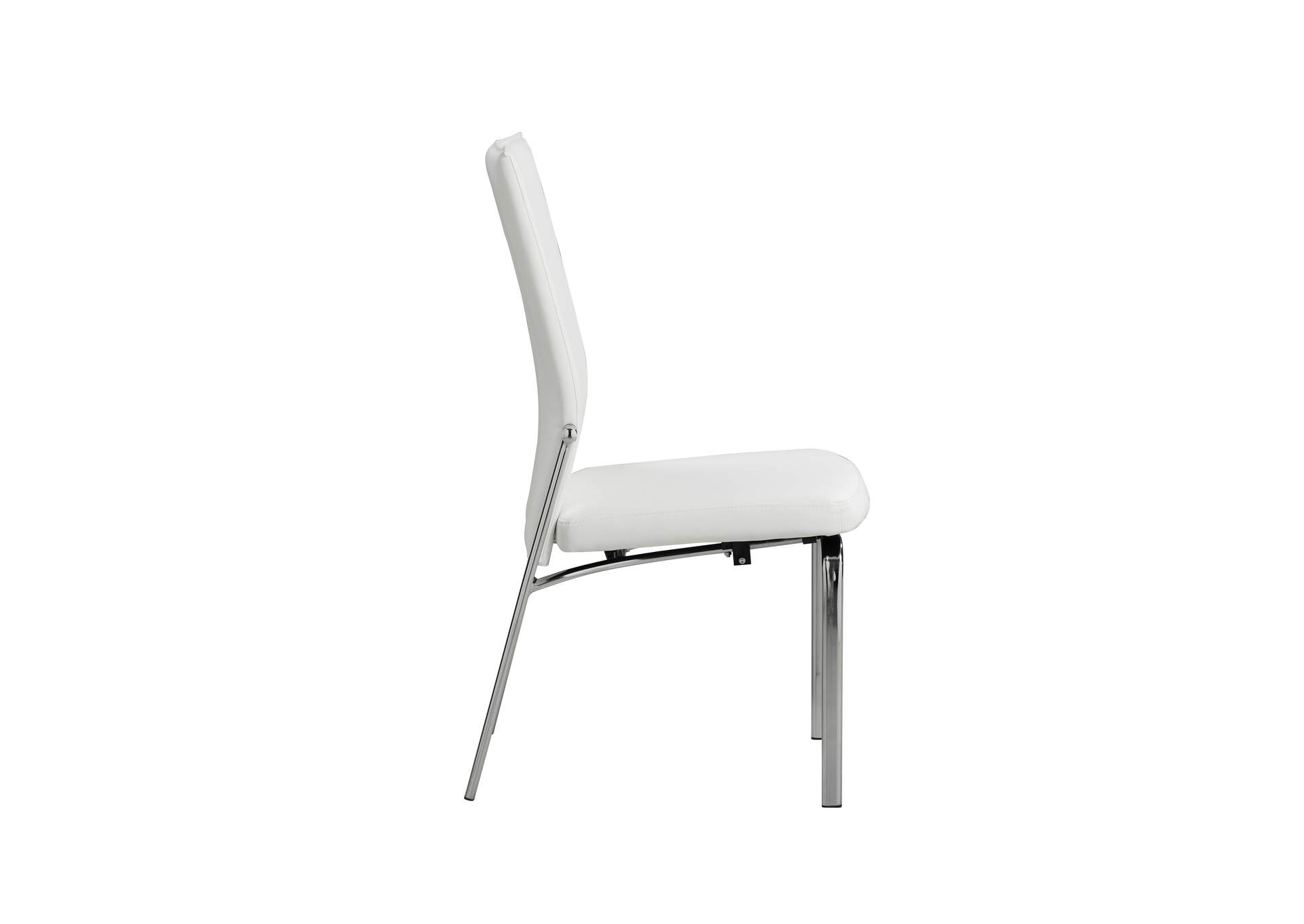 Contemporary Motion-Back Leather Upholstered Side Chair image 5