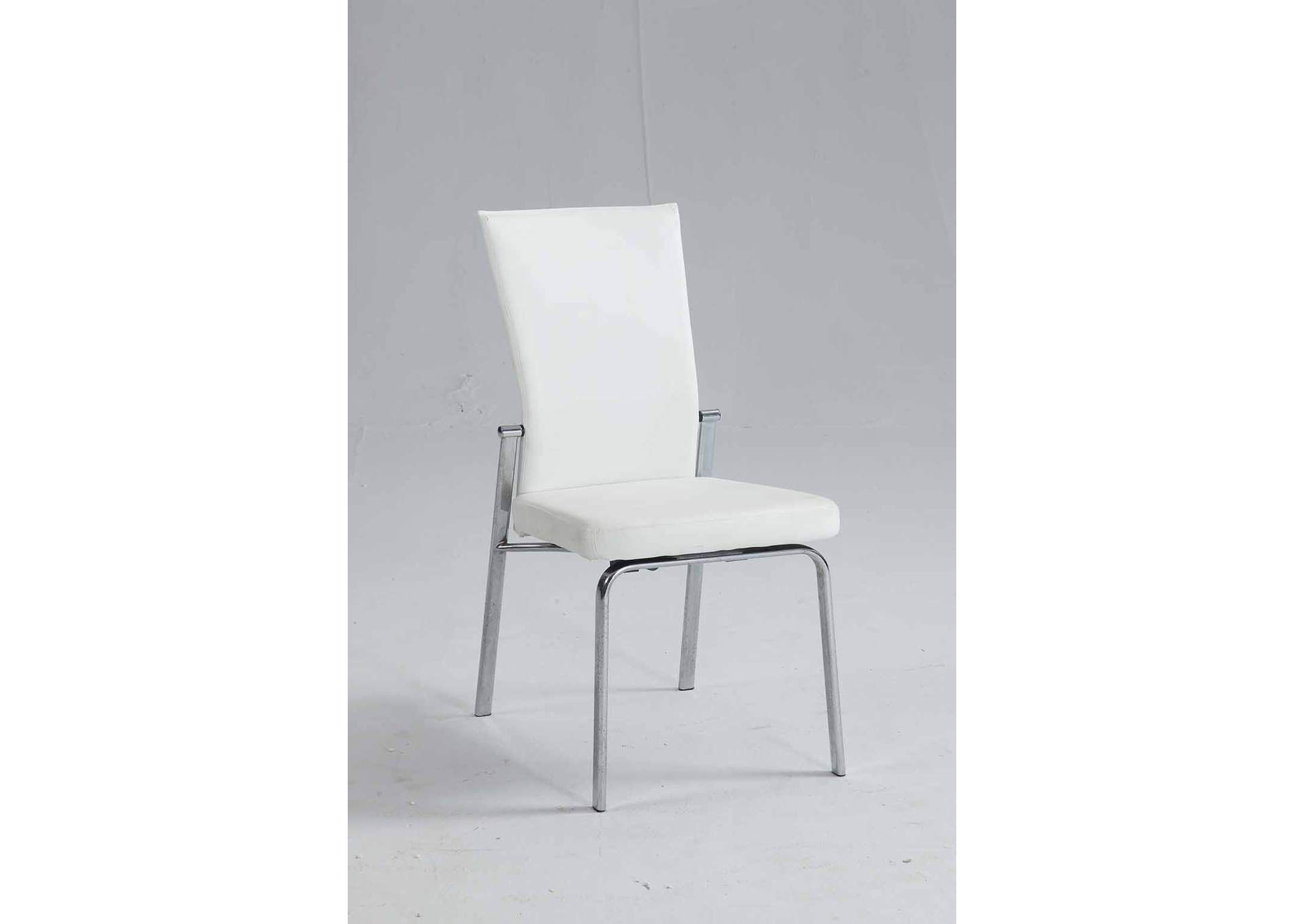 Contemporary Motion-Back Side Chair With Chrome Frame image 1