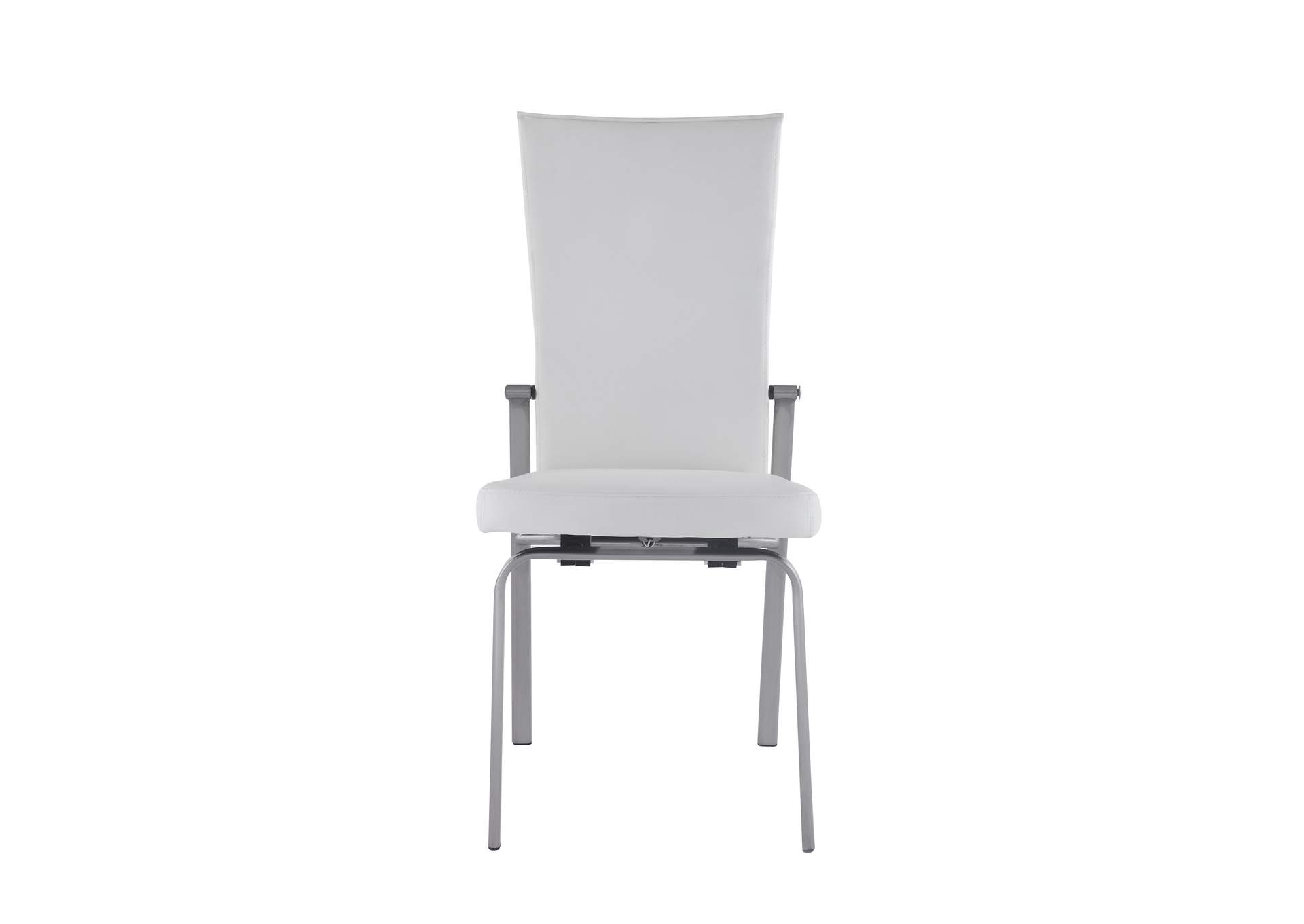 Contemporary Motion-Back Side Chair With Brushed Steel Frame image 5