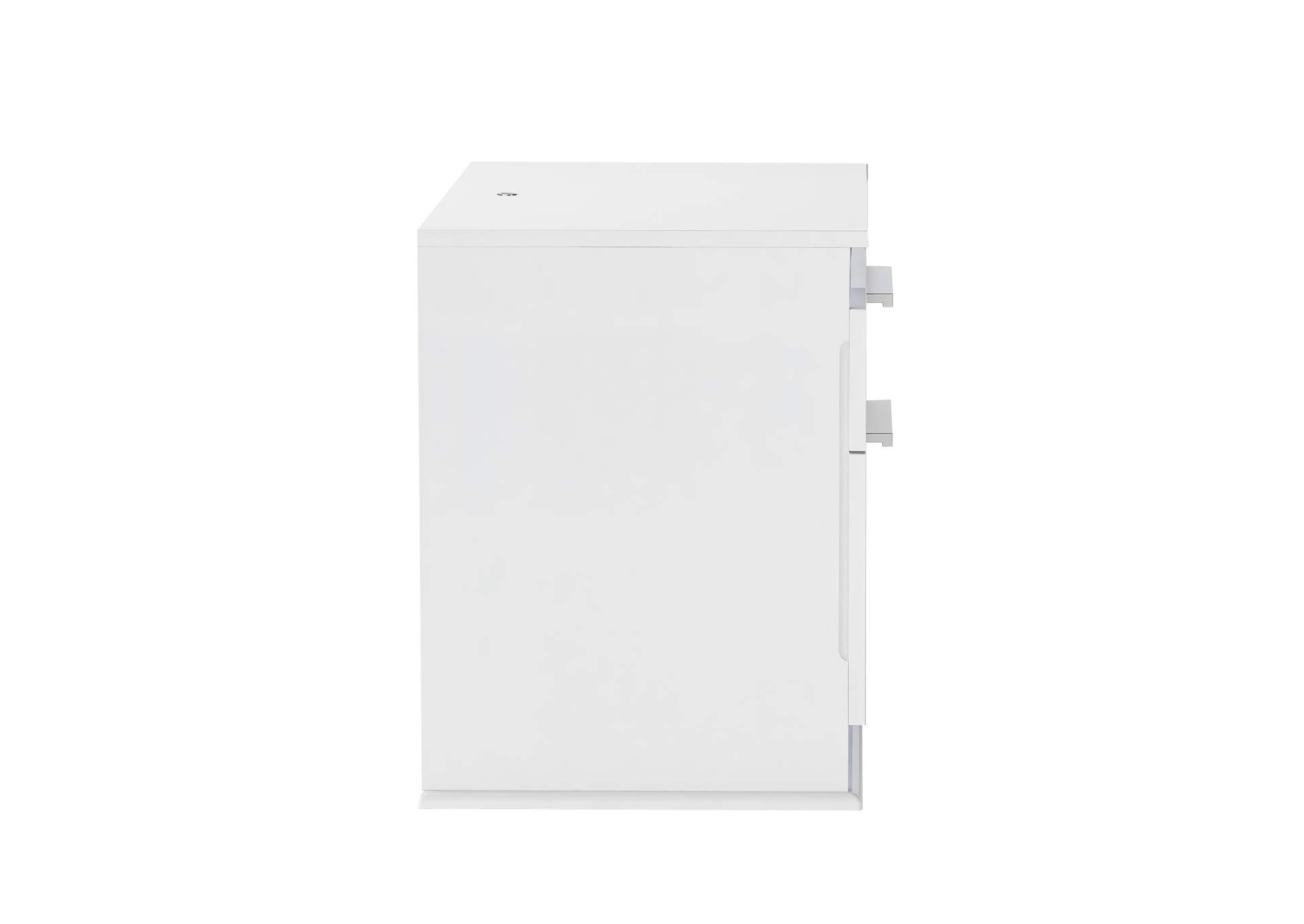 Modern Gloss White 2-Drawer Night Stand image 5