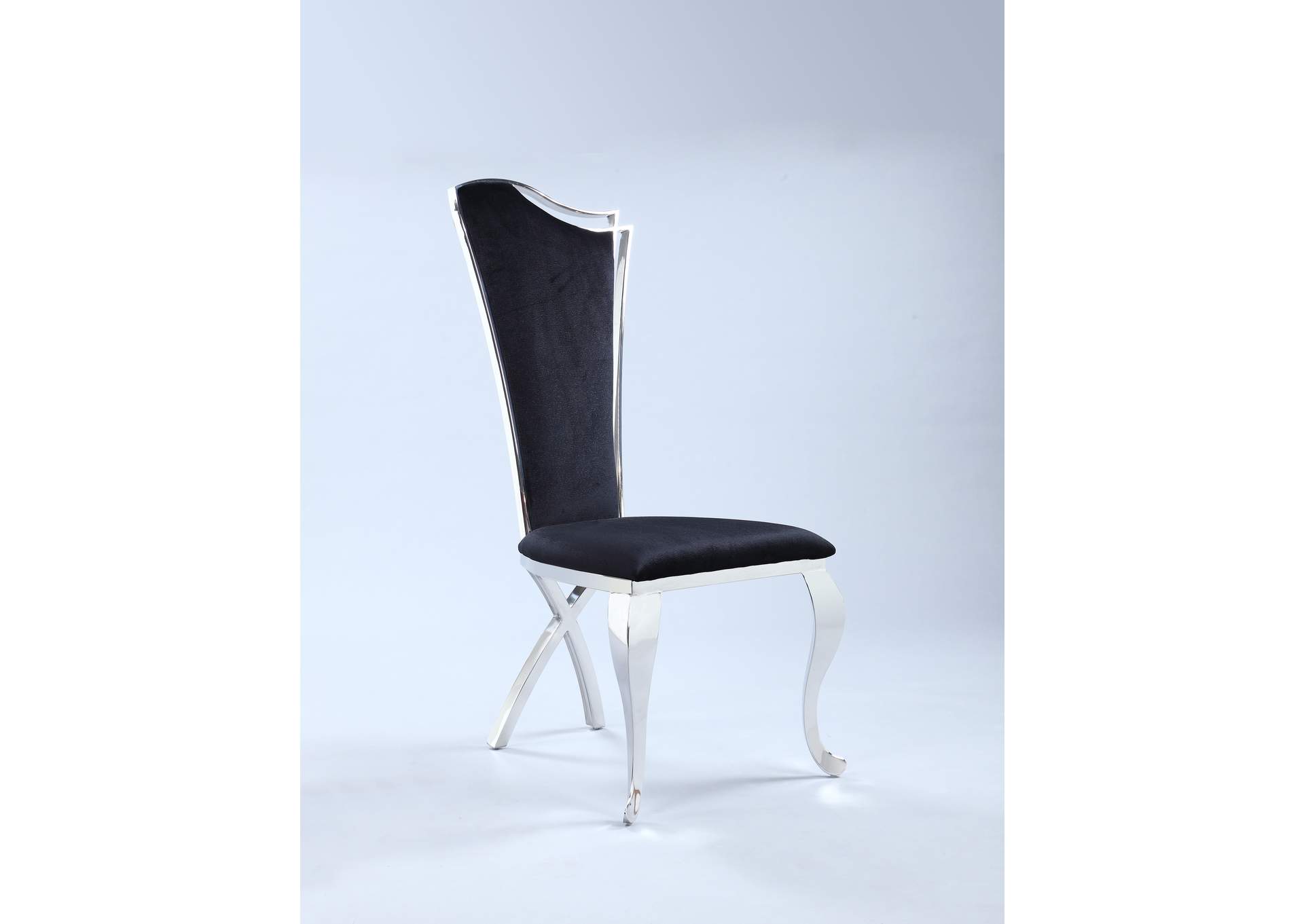 Contemporary Tall-Back Upholstered Side Chair image 4