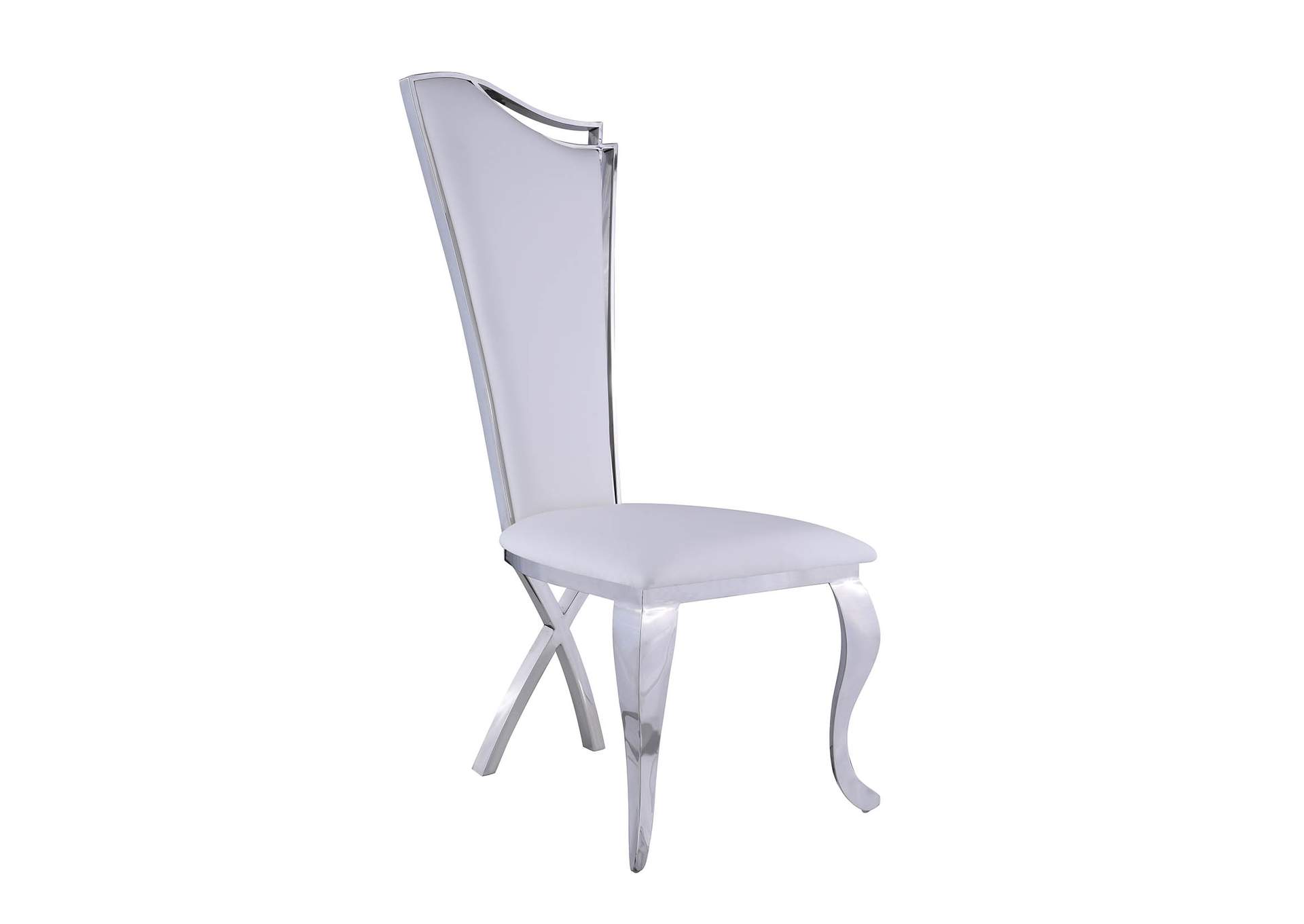 Contemporary Dining Set With Extendable Marble Table & 4 White Chairs image 10