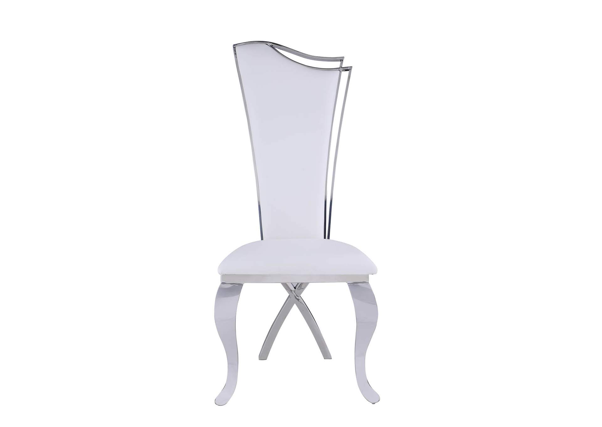 Contemporary Tall-Back Upholstered Side Chair image 6
