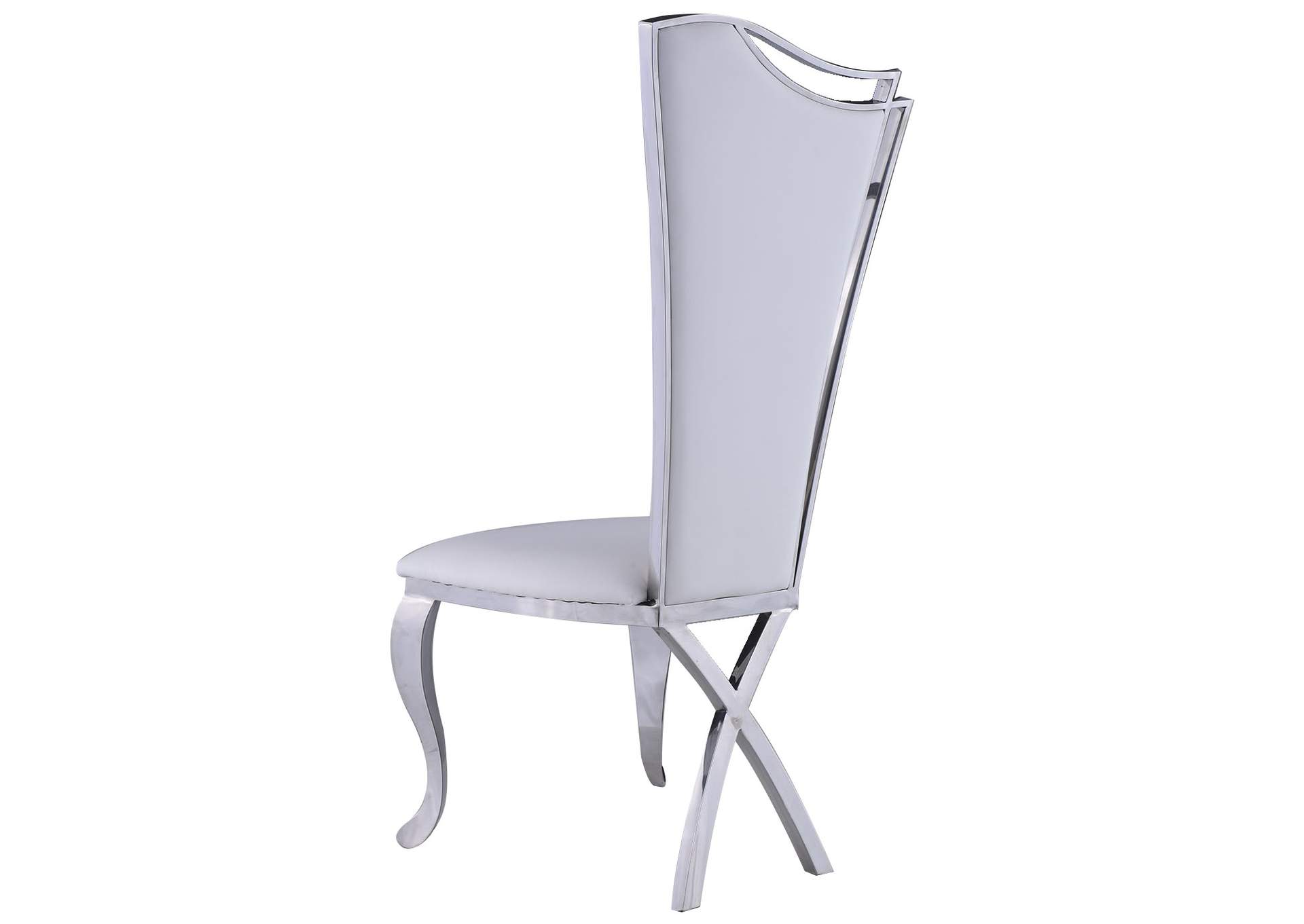 Contemporary Dining Set With Extendable Marble Table & 4 White Chairs image 12