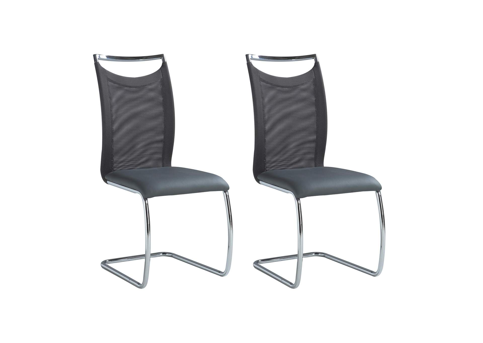 Meshed Back Cantilever Side Chair image 3