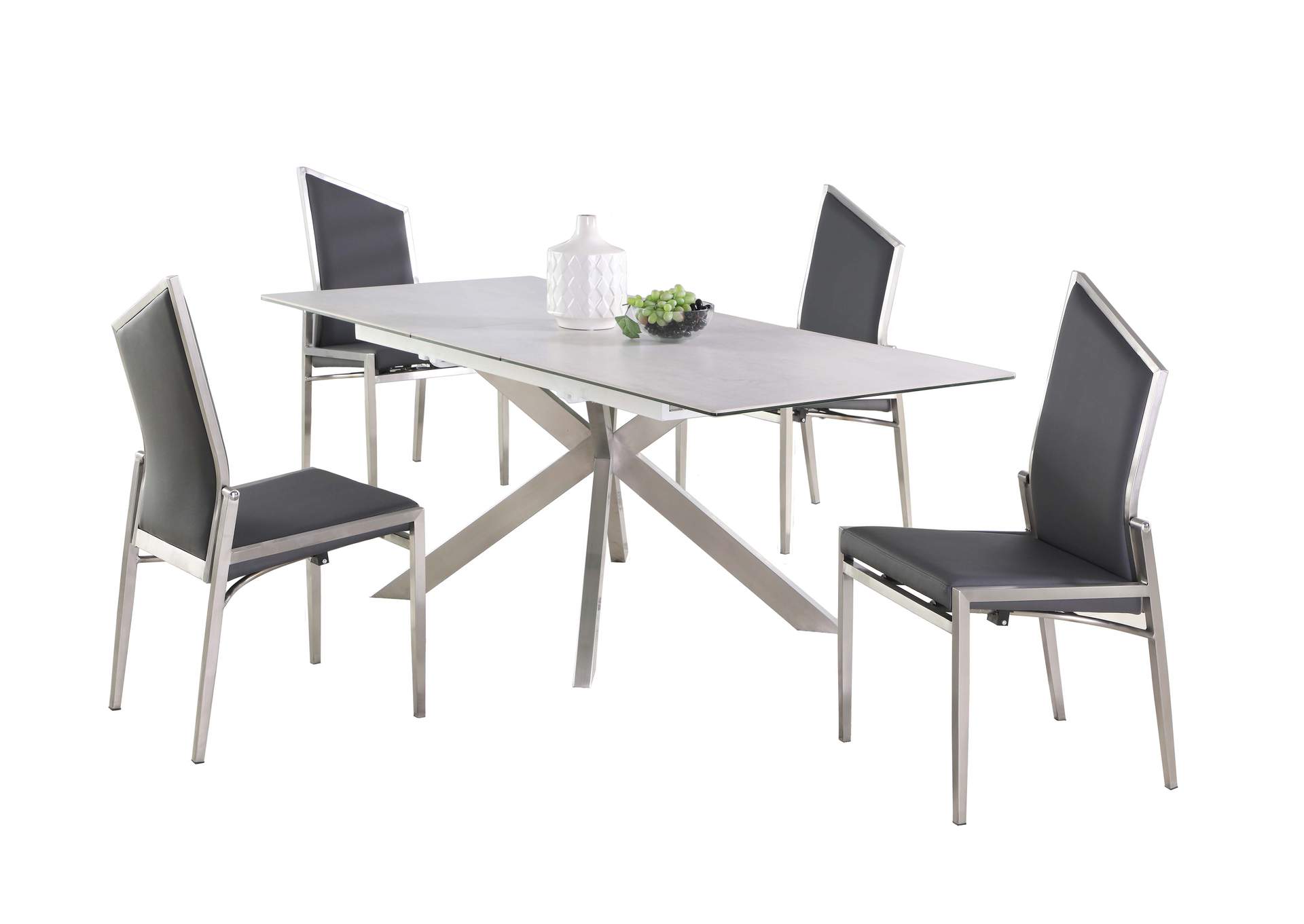 Dining Table With Ceramic Top & Pop-Up Extension image 7